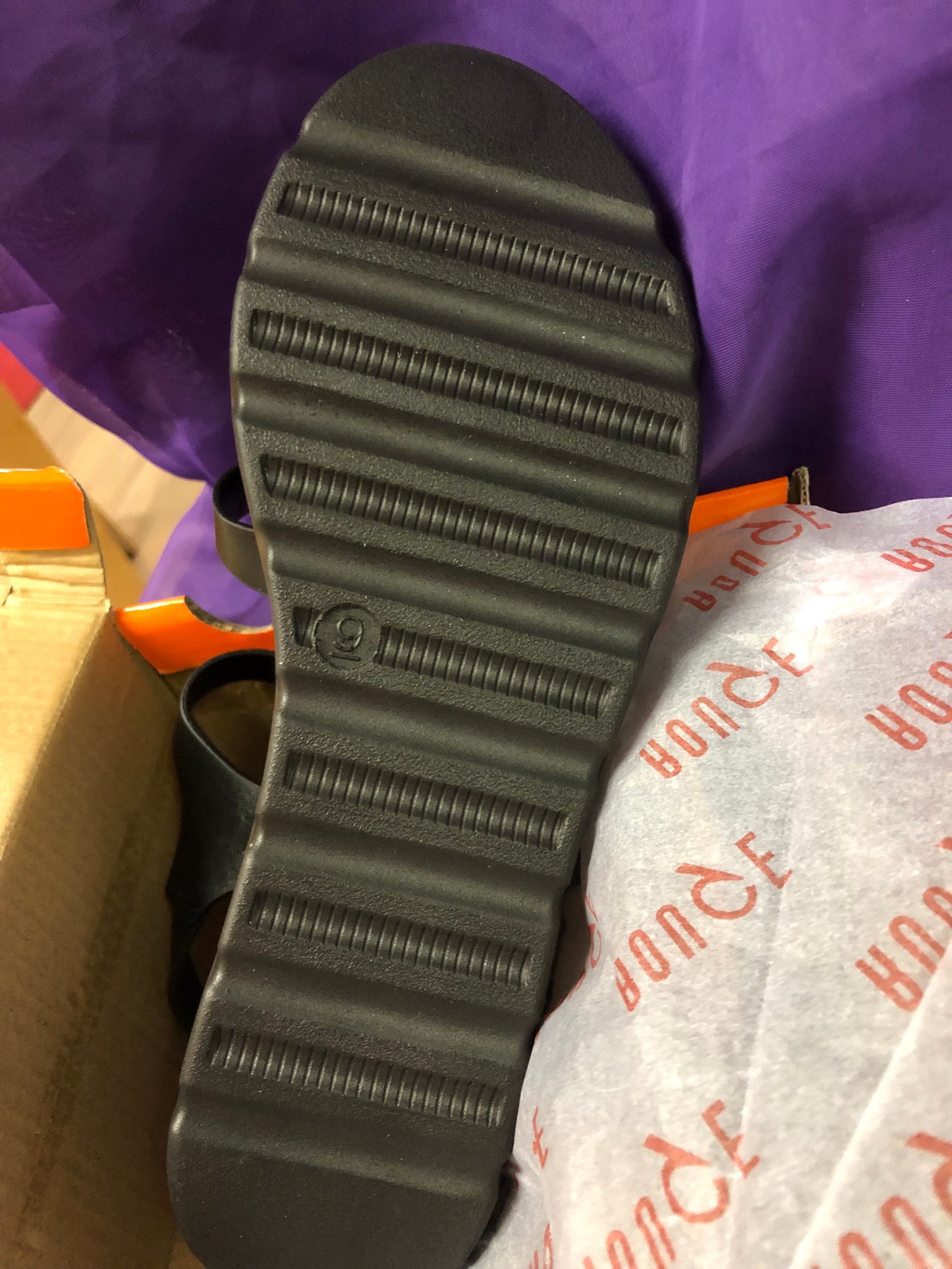 Woman T-Strap Black Sandal Size 9 Wedge Hill New Arrival With Box "SOLD OUT"