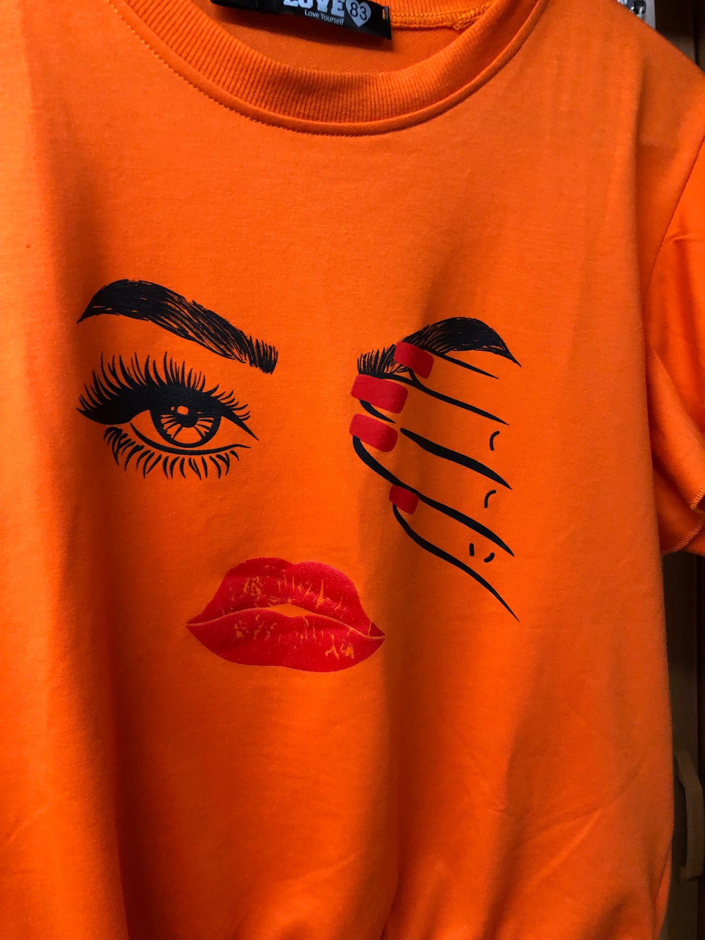 Woman Top Size 1xl New Arrival By Love 83 Color Orange