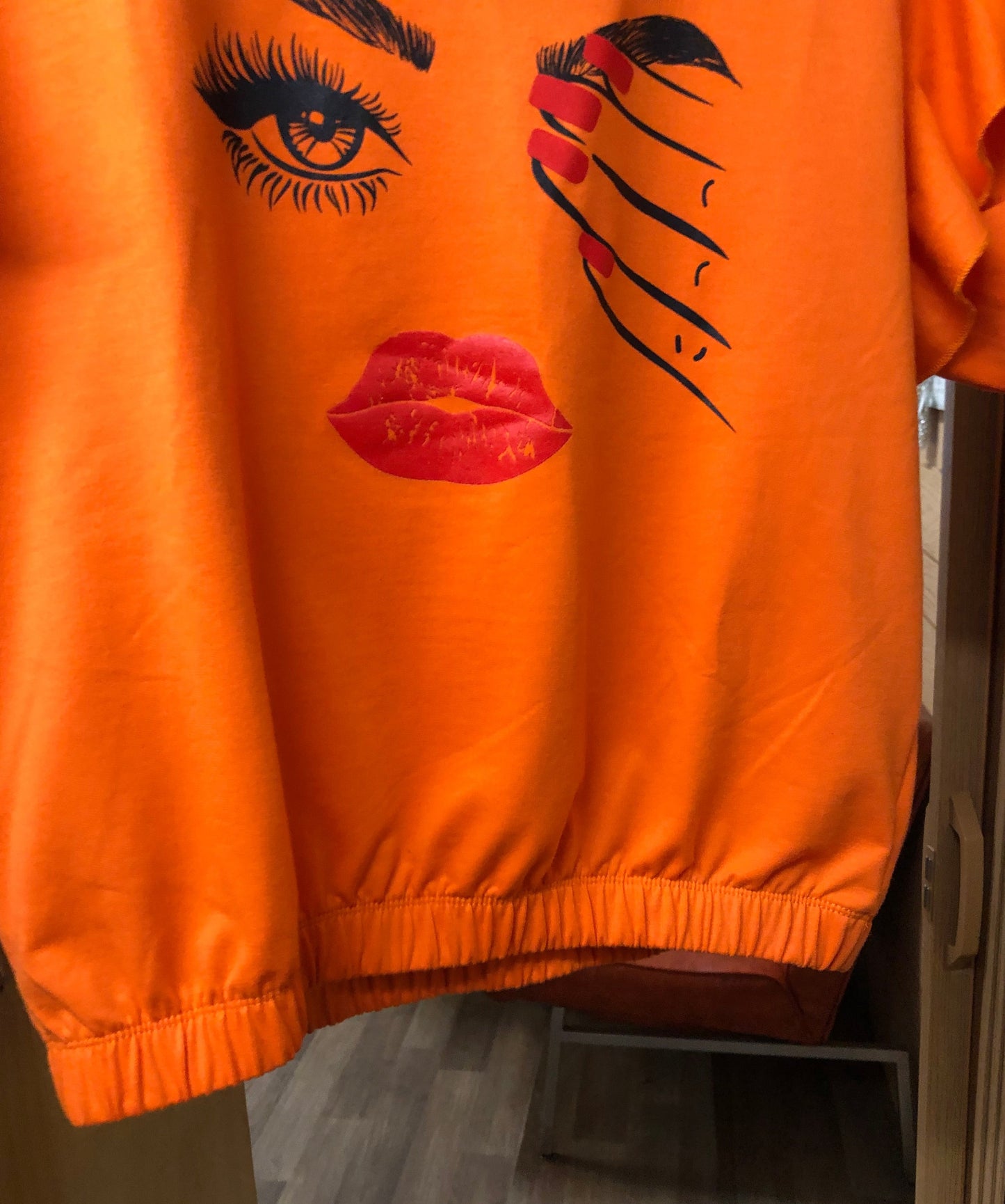 Woman Top Size 1xl New Arrival By Love 83 Color Orange