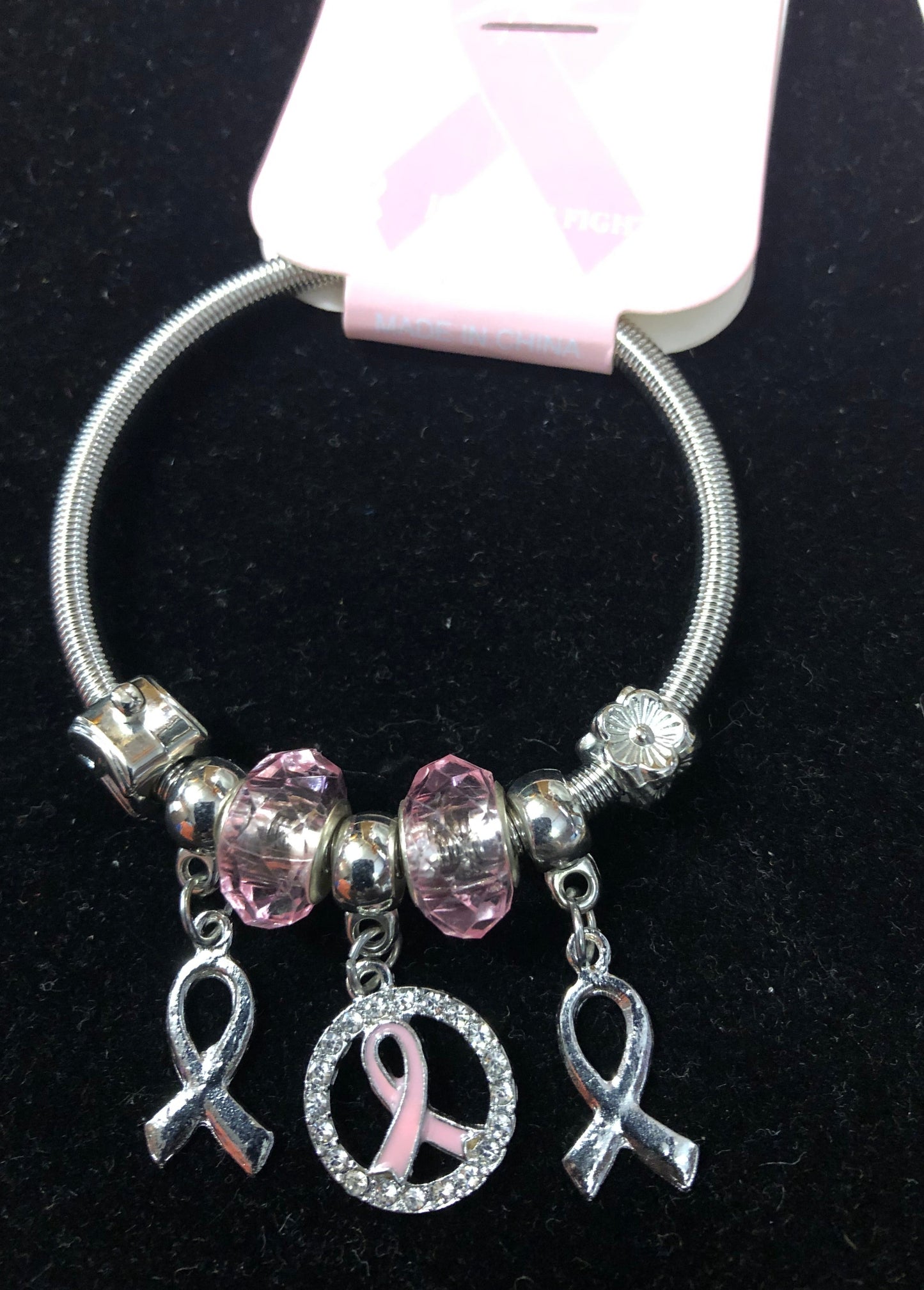 Fashion Bracelet Stretchy Band. "OCTOBER" BCA Month 4 In Gold And 3 Left In Silver "New Arrival"