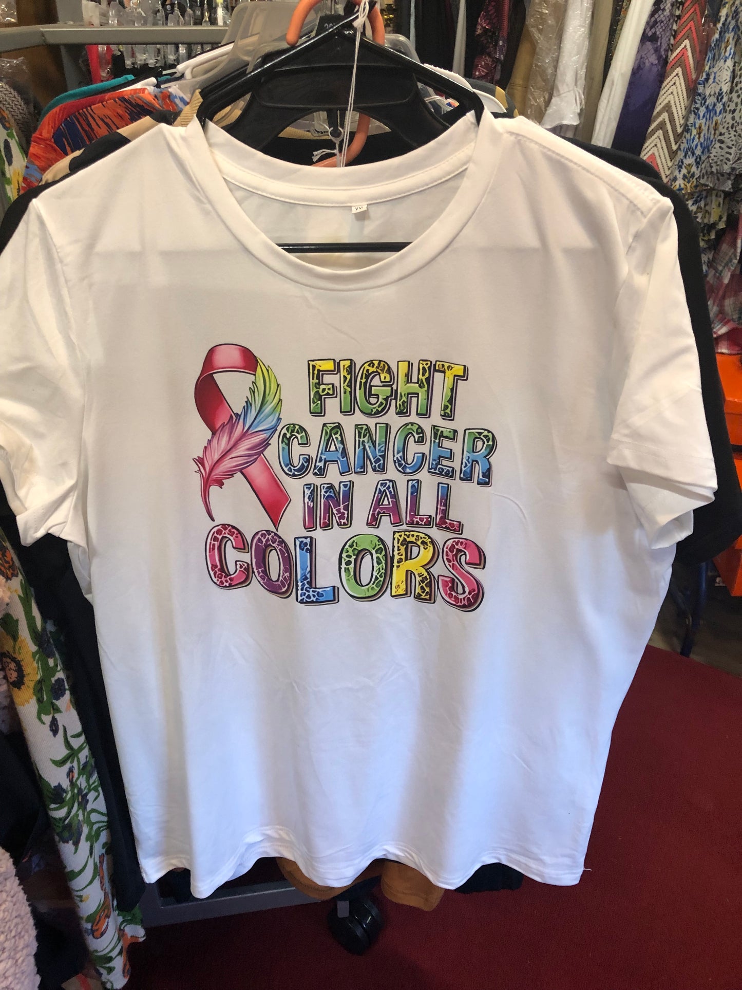 Woman T-Shirts It's October BCA Month Support With Awareness "New Arrival" (Blk Sold Out)