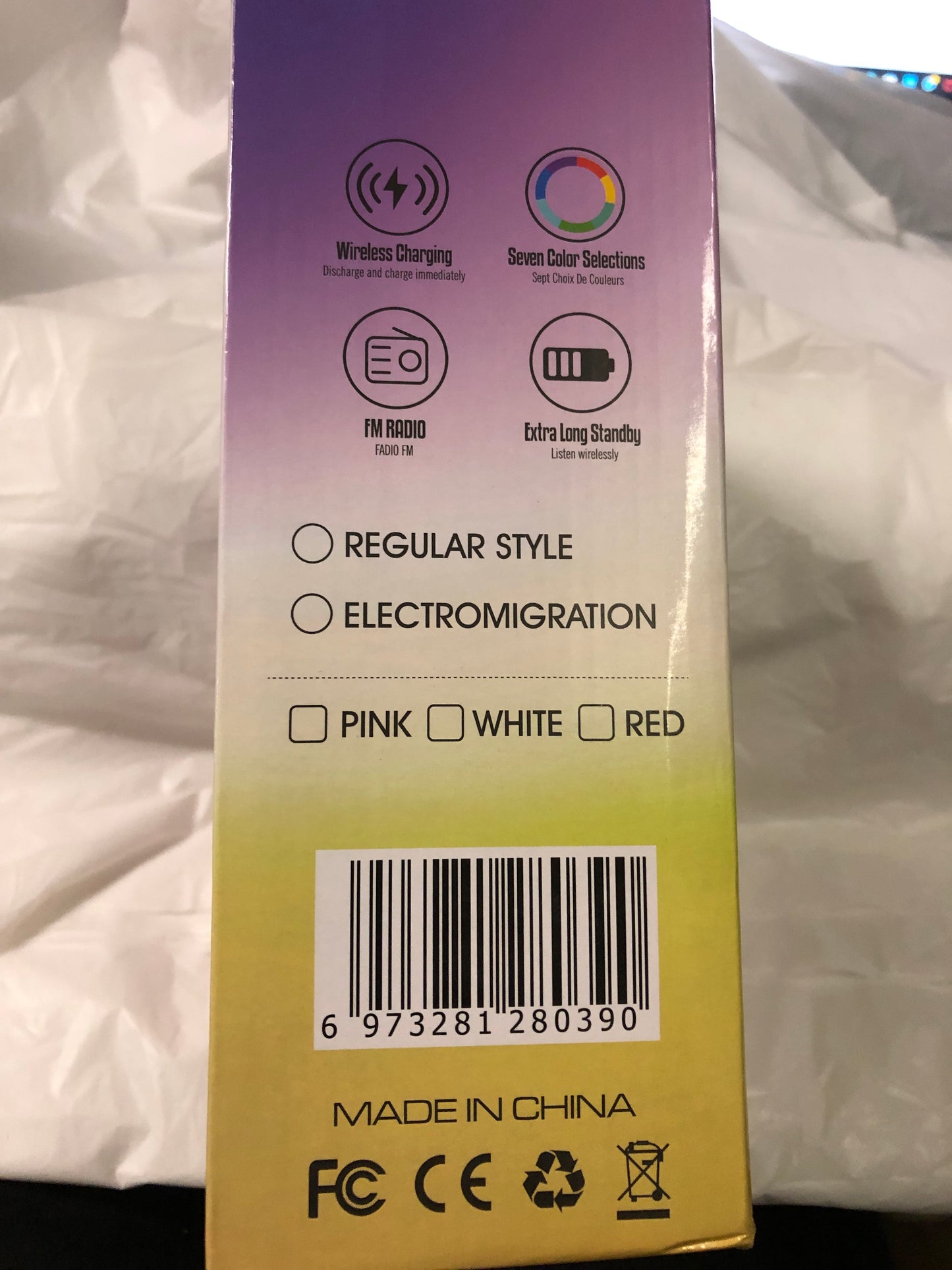 LED Wireless Charhing Speakers G3 Great Christmas Gift Color White "New Arrival"