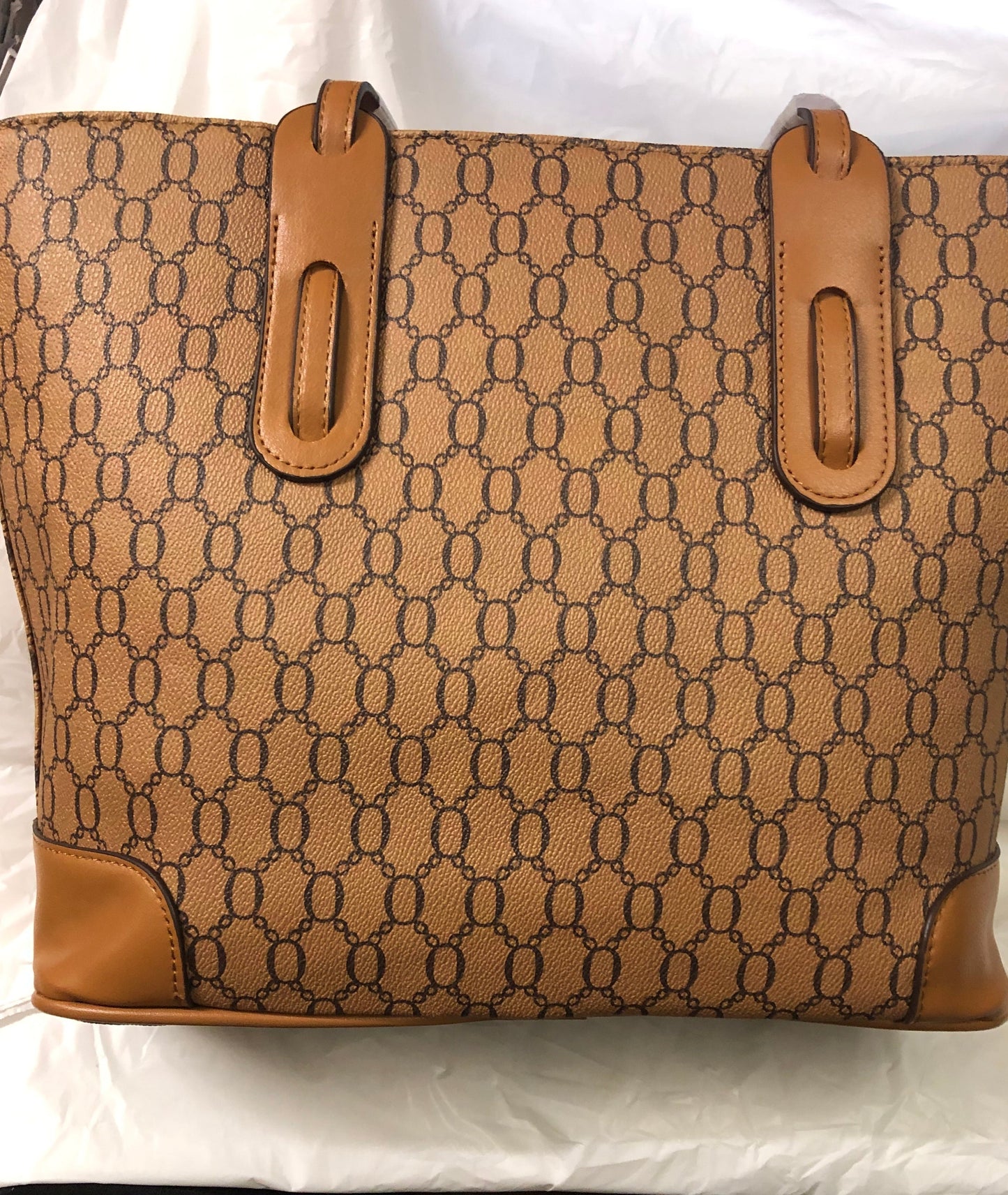 Woman 3 In 1 Big Leather Tote Bag With Crossbody "New Arrival" Color Brown (SOLD 0UT)