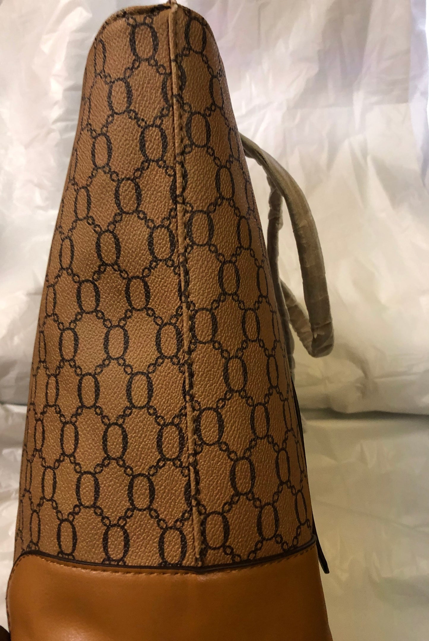 Woman 3 In 1 Big Leather Tote Bag With Crossbody "New Arrival" Color Brown (SOLD 0UT)