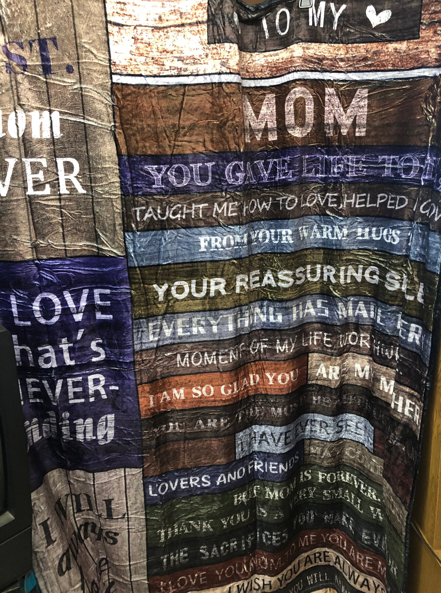 To My Mom Blanket Size 60x50 "New Arrival" Just In Time To Make Your Christmas List.Thanks For Your Purchase(SOLD OUT)