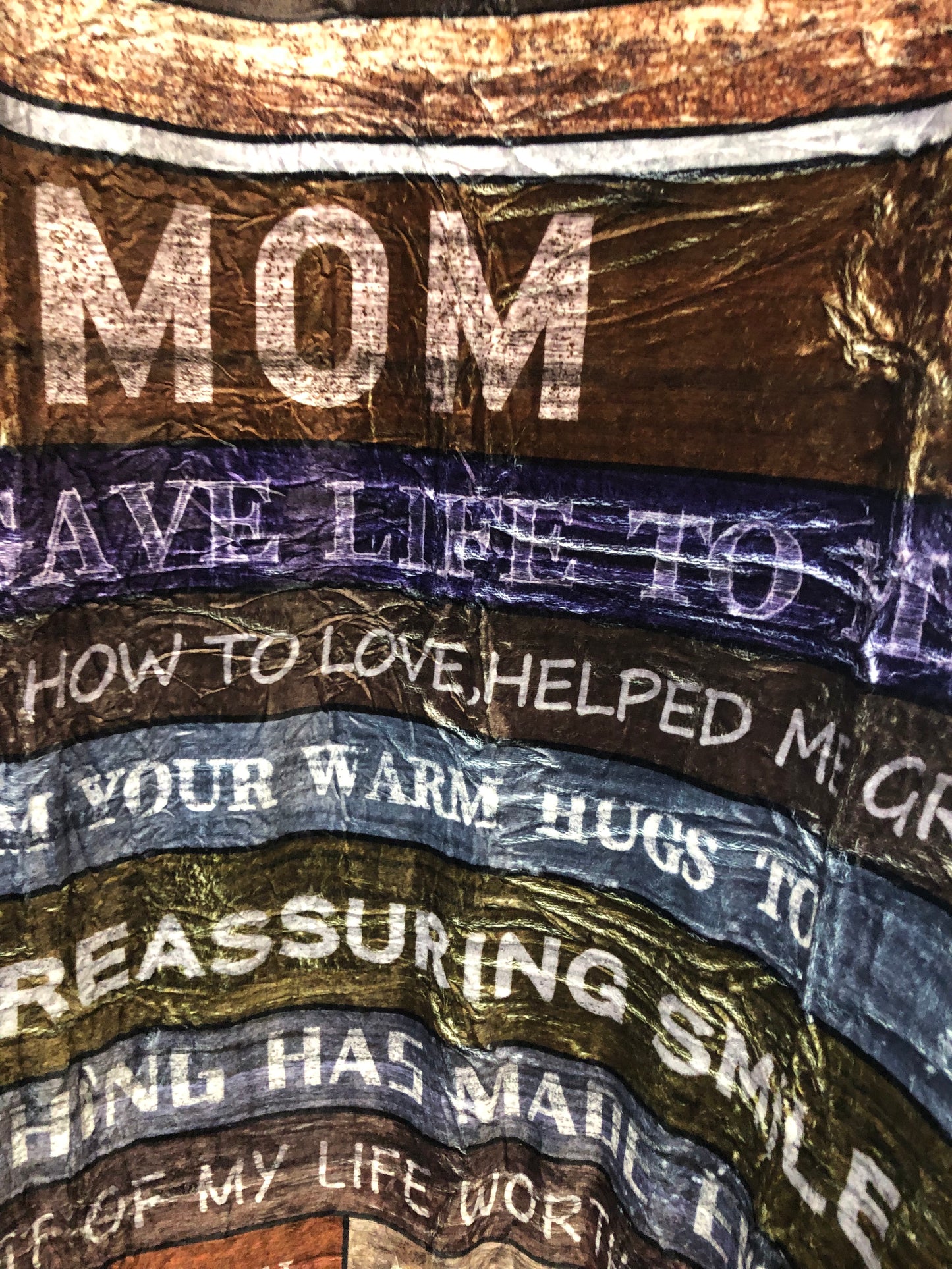 To My Mom Blanket Size 60x50 "New Arrival" Just In Time To Make Your Christmas List.Thanks For Your Purchase(SOLD OUT)