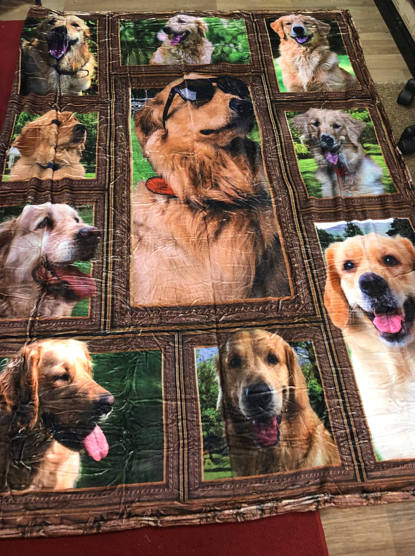 Golden Retriver Blanket Size 80x60 In It's Original Packaging (New Arrival)