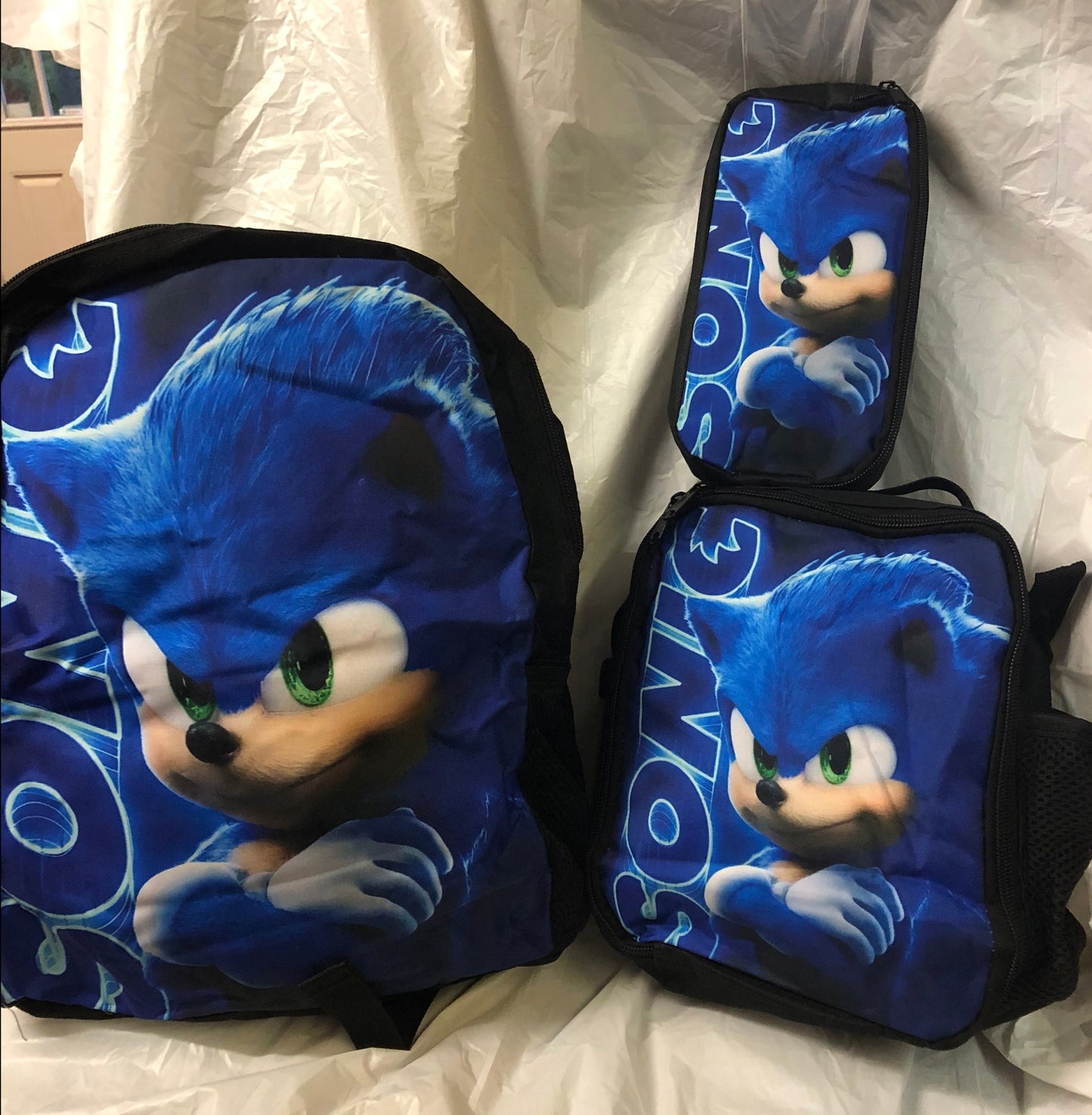Anime Sonic Backpack 3 in one For A Adult Girl Or Boy "New Arrival" Only 1 Left.( ALL SOLD OUT)