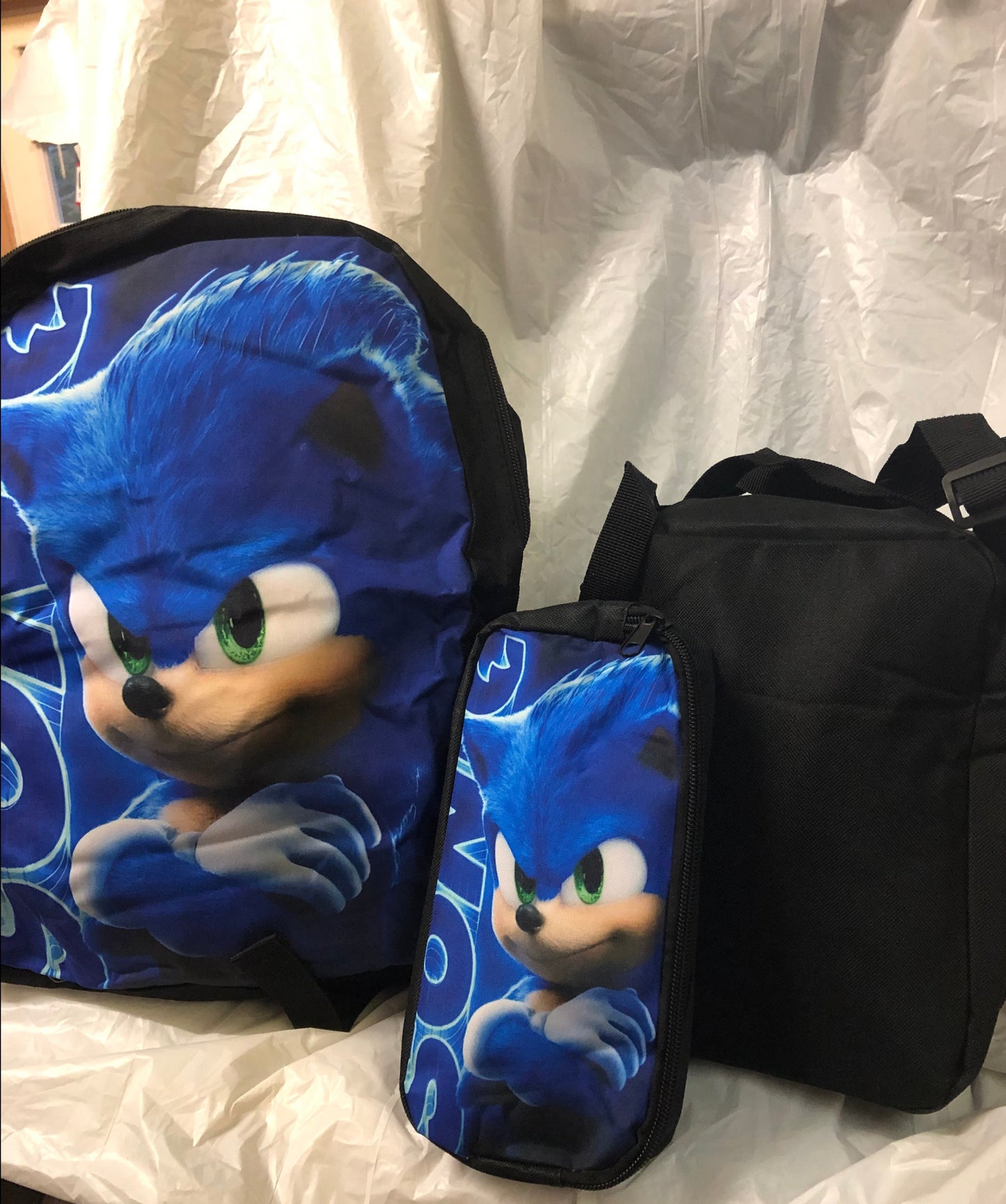 Anime Sonic Backpack 3 in one For A Adult Girl Or Boy "New Arrival" Only 1 Left.( ALL SOLD OUT)
