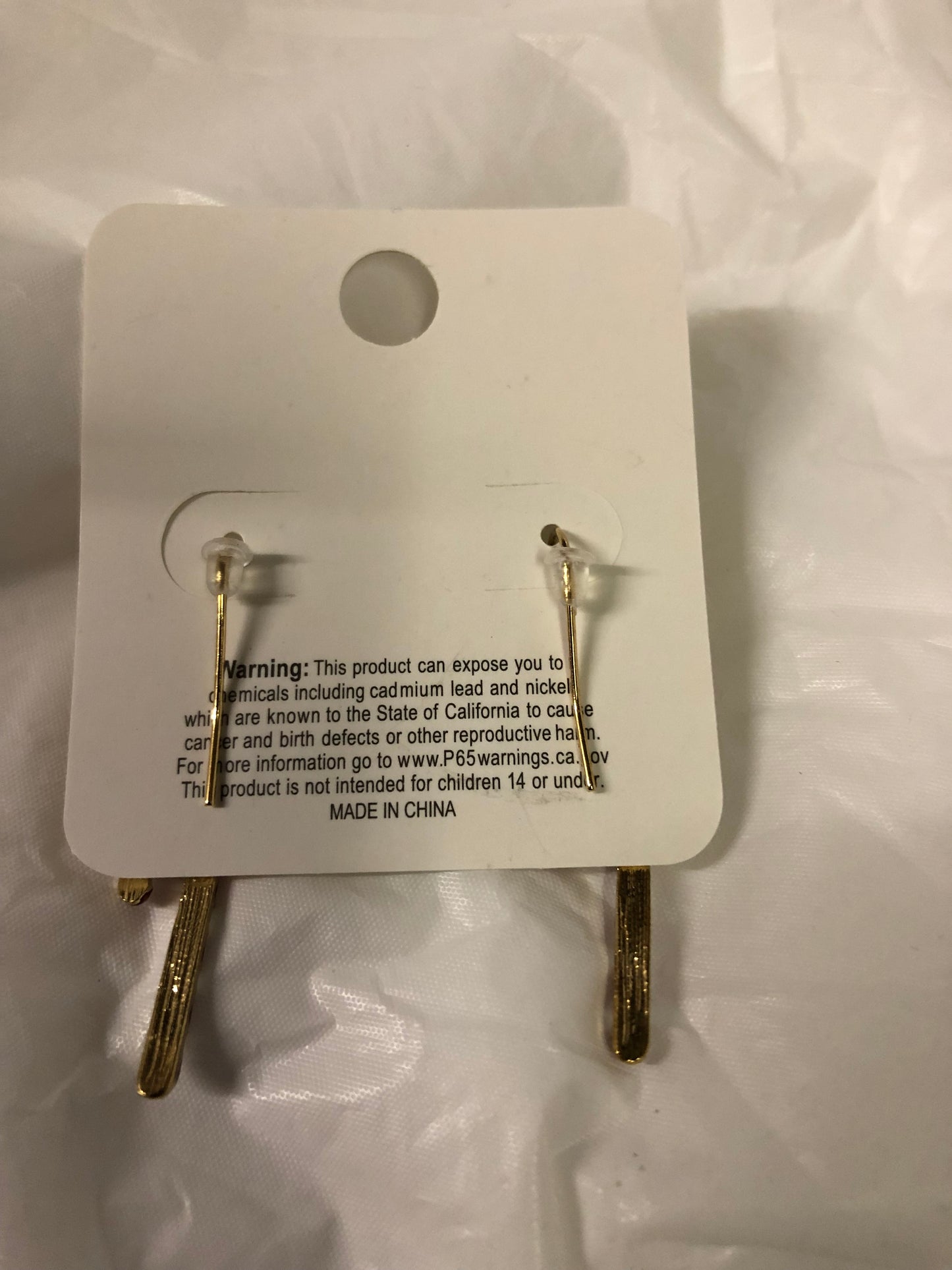 Woman Fashion Thin Candy Cane Christmas Earrings wITH a Bow. "New Arrival"