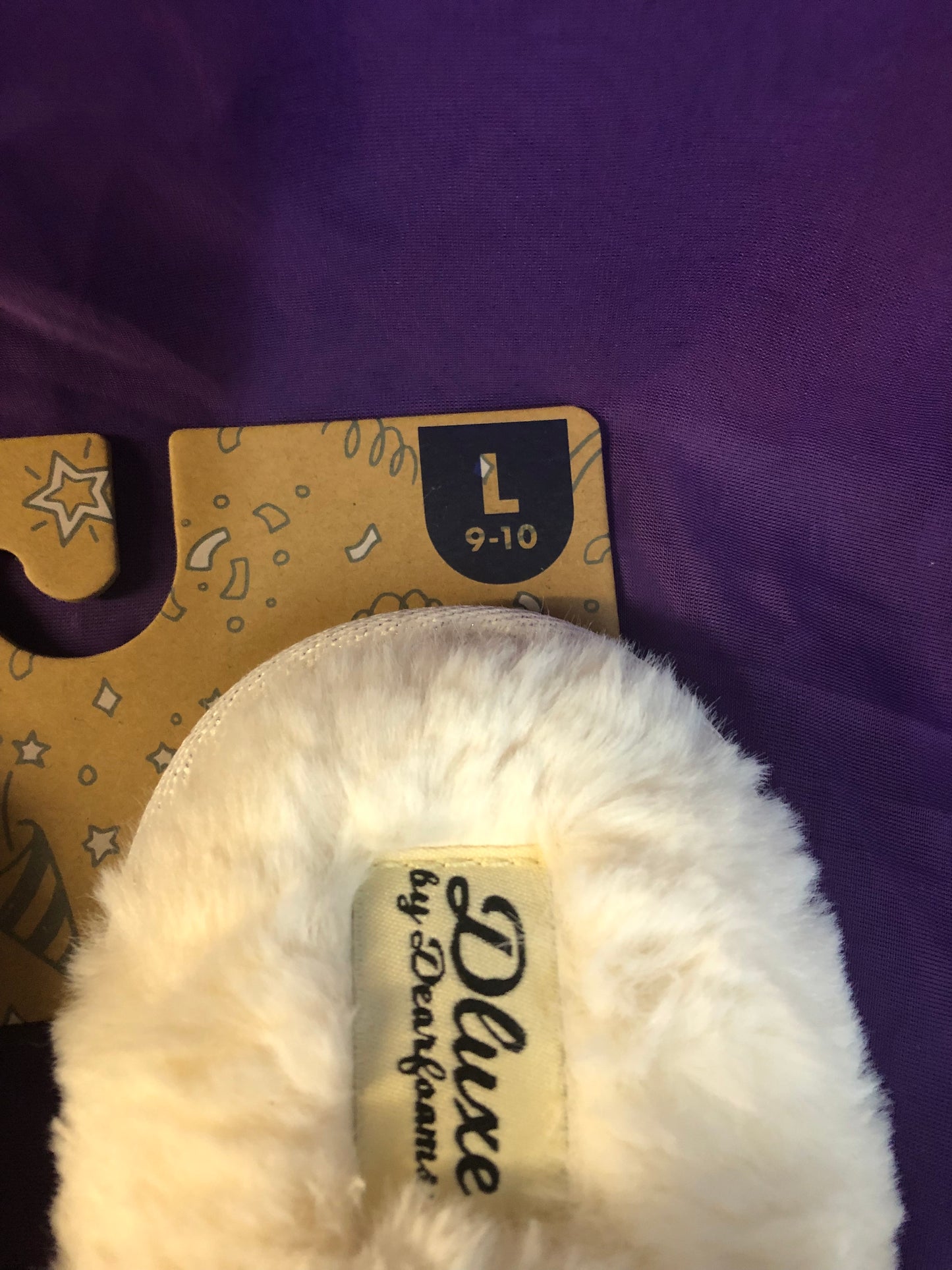 Woman Bed Slippers(Great For The Cat Lover) Color Off White Size L (9-10)"New Christmas "SOLD OUT Arrival"