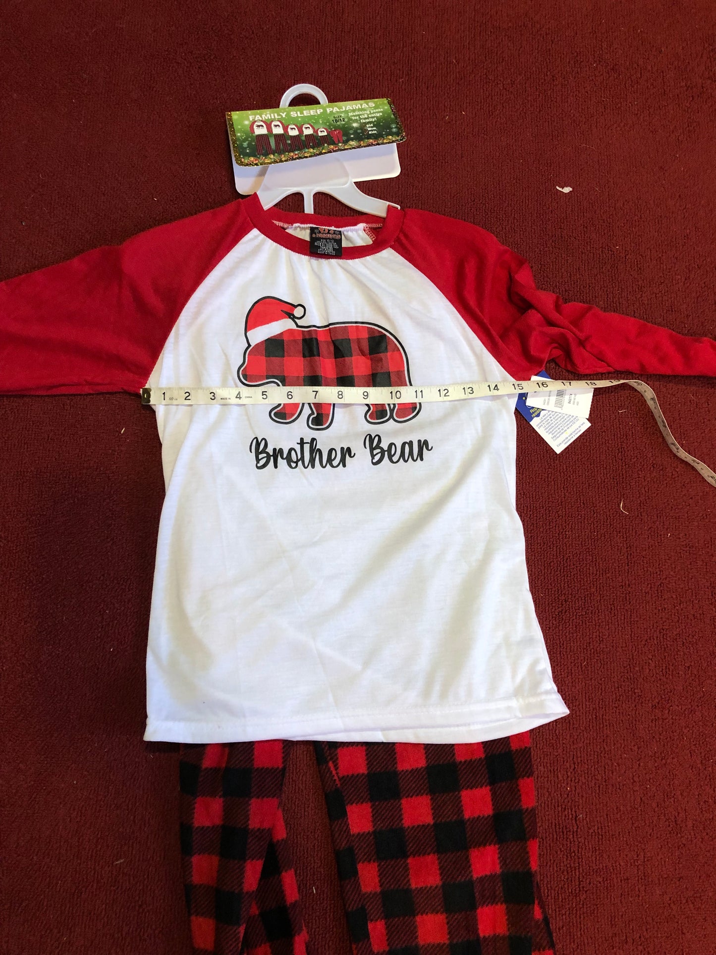 Boys Sleep Pajamas Matching Pants Size 10/12 "New Arrival" Just In For Christmas