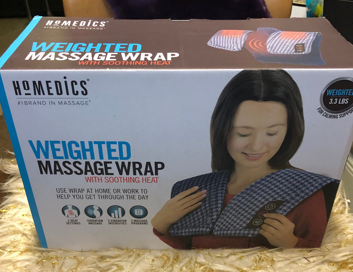 Homedics Weighted Massage Warp With Soothing Heat "New Arrival" (SOLD OUT)