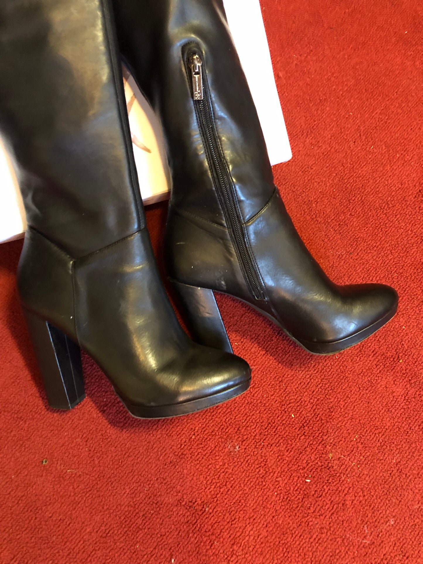 Woman Boot JS Grandie Size 8.5 Color Black Knee High Side Zip ByJessica Simpson (SOLD OUT)