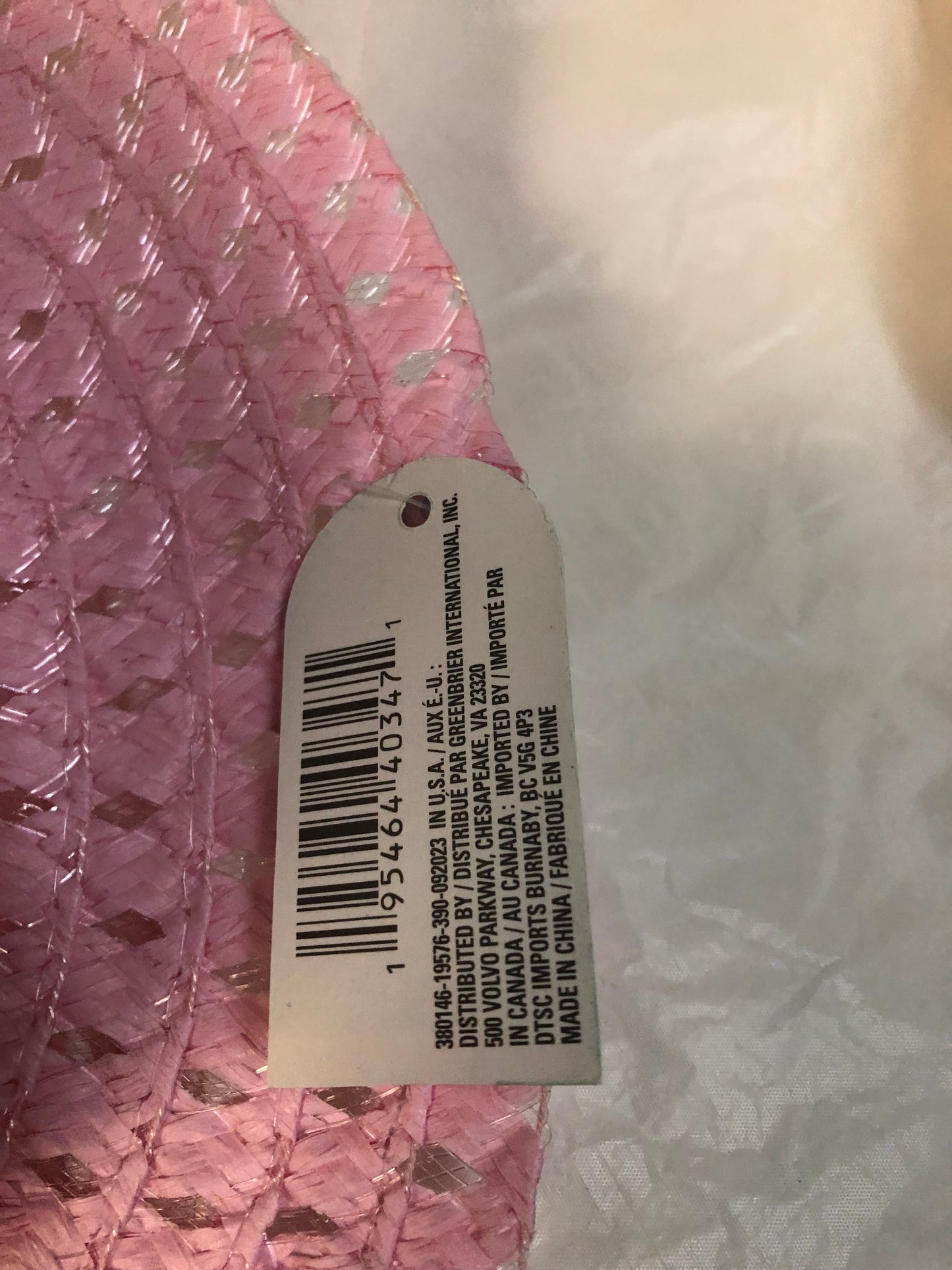 Girls Easter Dress Up Hat And Purse Set Color Pink "New Arrival"