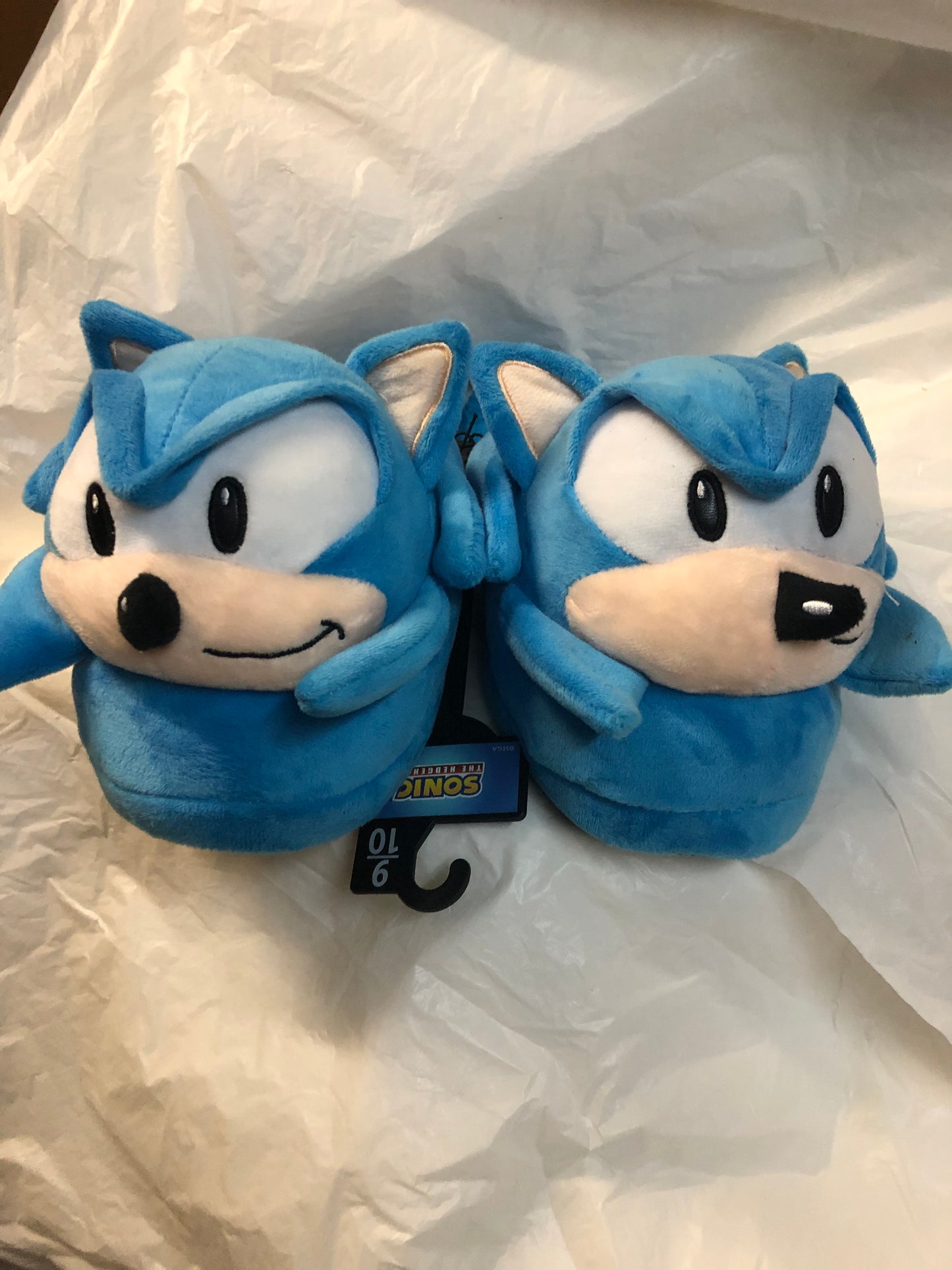 Unisex License Slippers Sonic The Hedgehog By SEGA Size 9-10 Color Blue "New Arrival"(SOLD OUT)