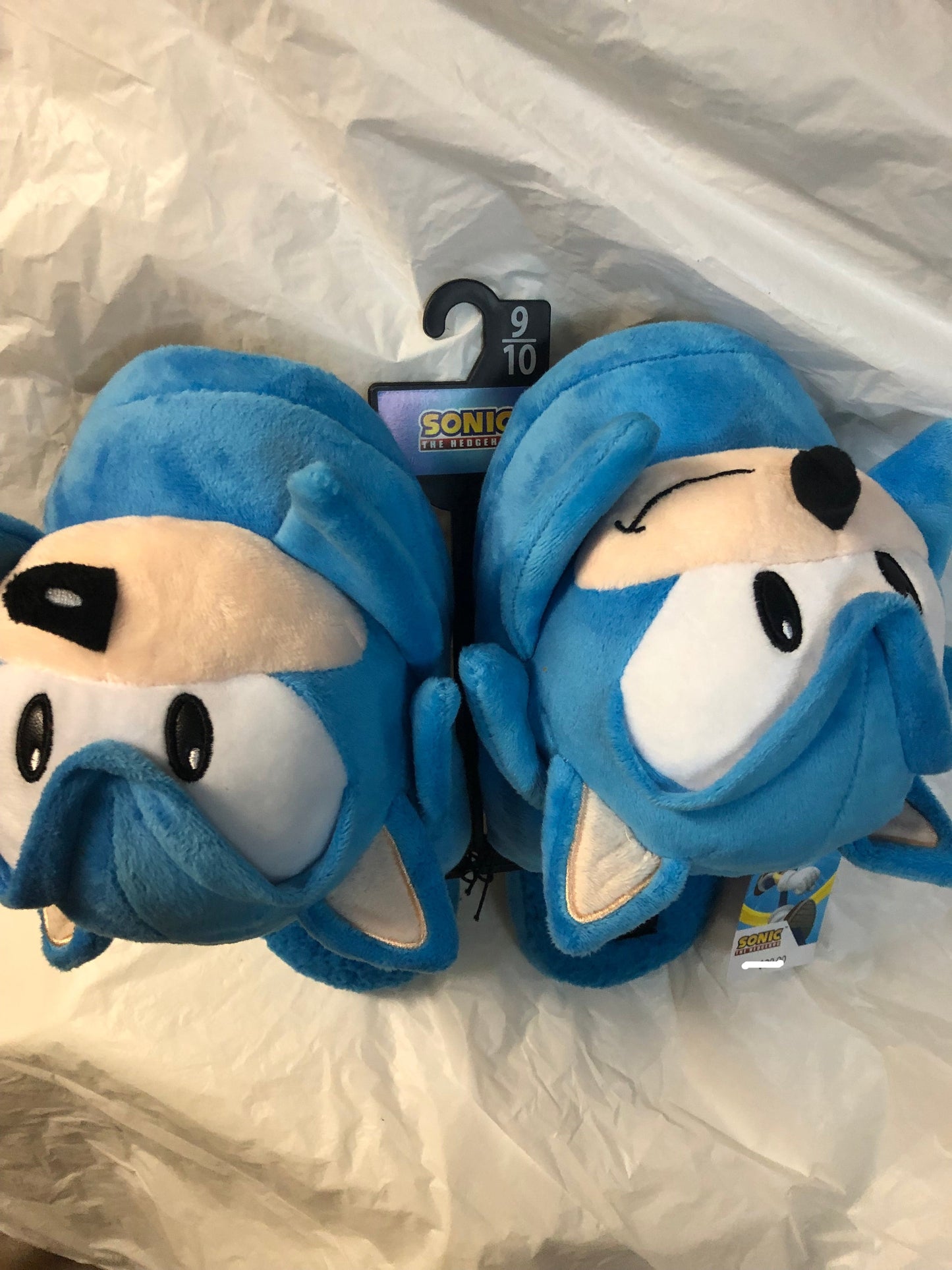 Unisex License Slippers Sonic The Hedgehog By SEGA Size 9-10 Color Blue "New Arrival"(SOLD OUT)