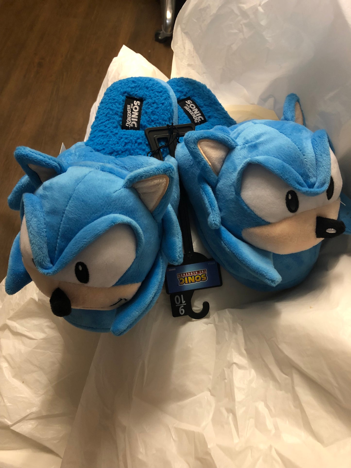 Unisex License Slippers Sonic The Hedgehog By SEGA Size 9-10 Color Blue "New Arrival"(SOLD OUT)