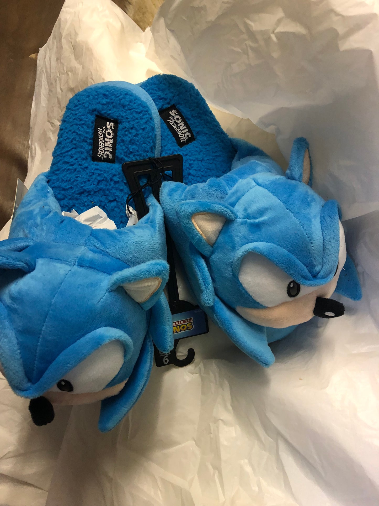 Unisex License Slippers Sonic The Hedgehog By SEGA Size 9-10 Color Blue "New Arrival"(SOLD OUT)