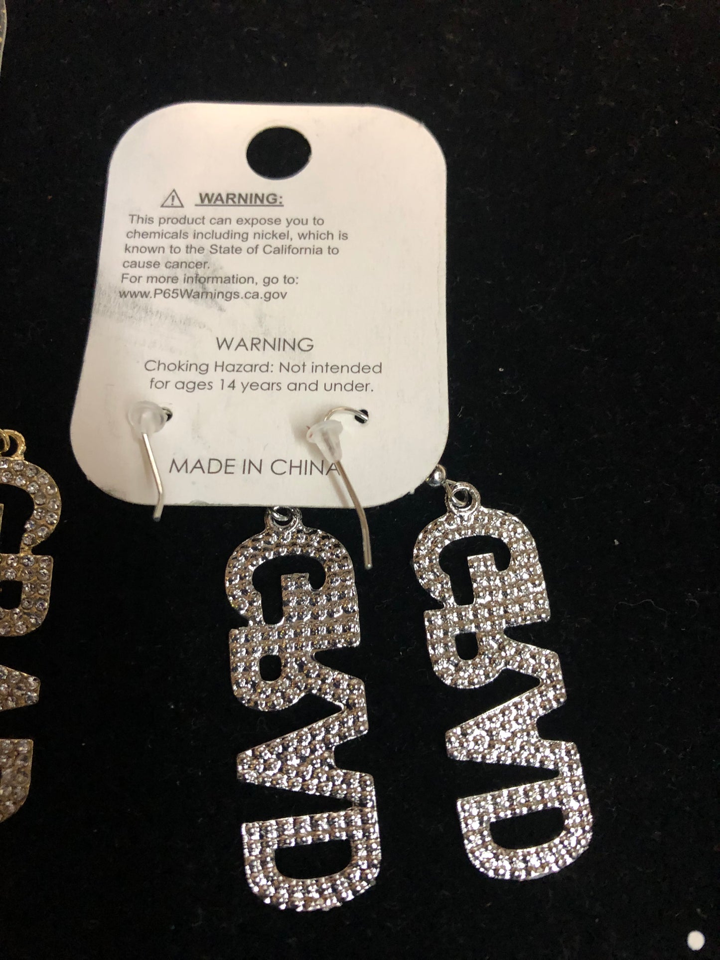 Graduation Earrings On Fish Hook Back Come In Gold Or Silver "New Arrival"