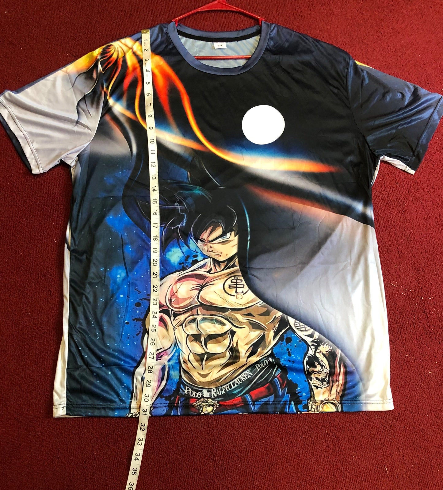 Men Anime Dragon Ball Z 3D T-Shirt Size 5XL Color Multicolors 'New Arrival"