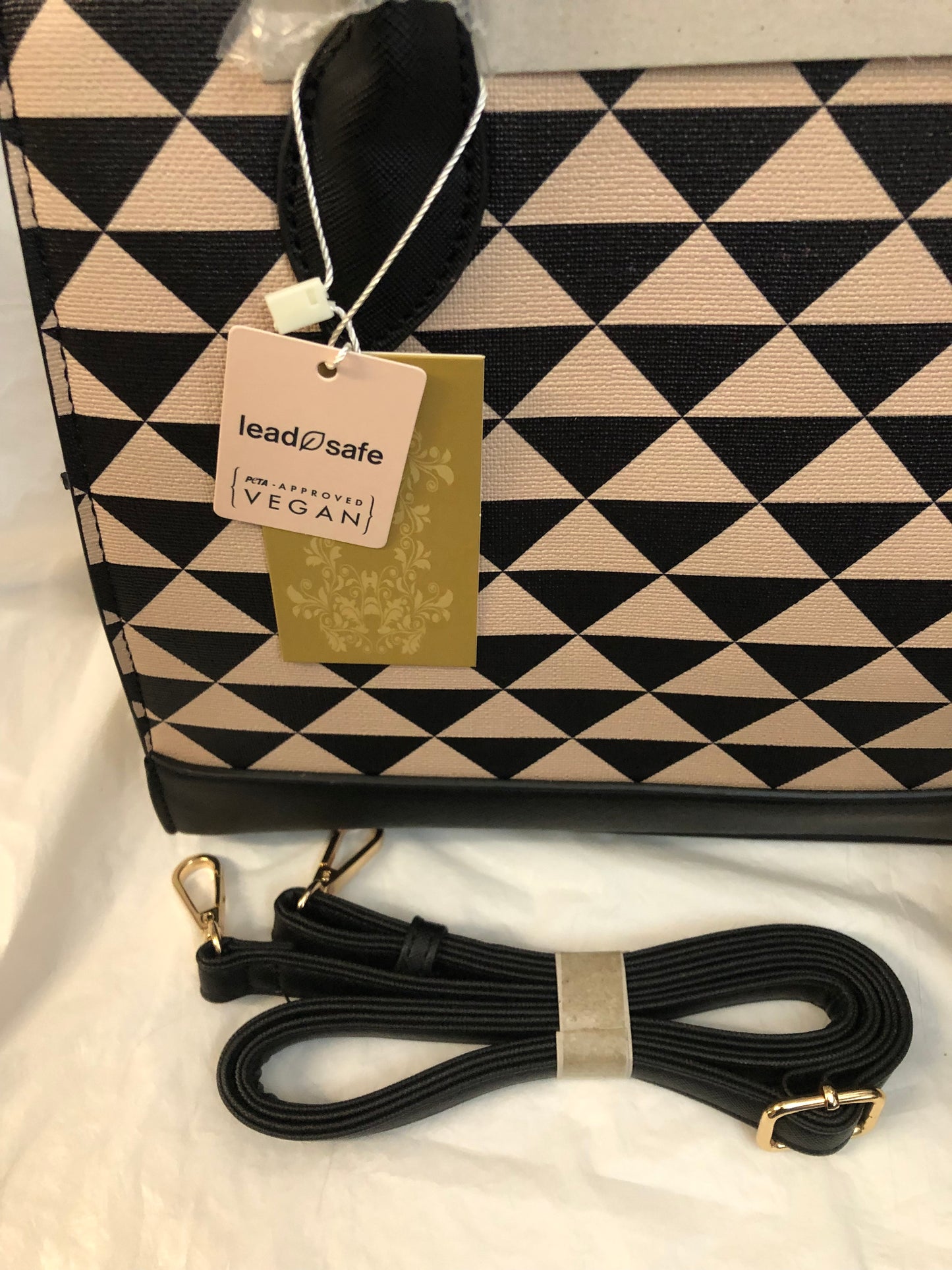 Woman 2Piece Tote/Crossbody Bag ColorMulticolor Brown "New Arrival"Vegan Approved