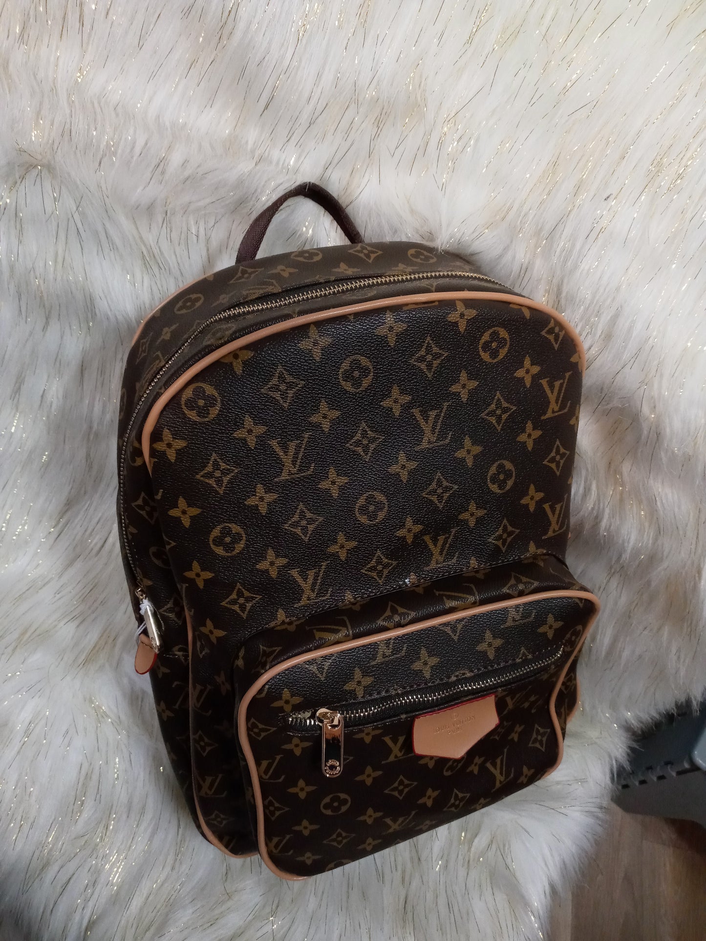 Large Flower Leather Backpack "SOLD OUT"