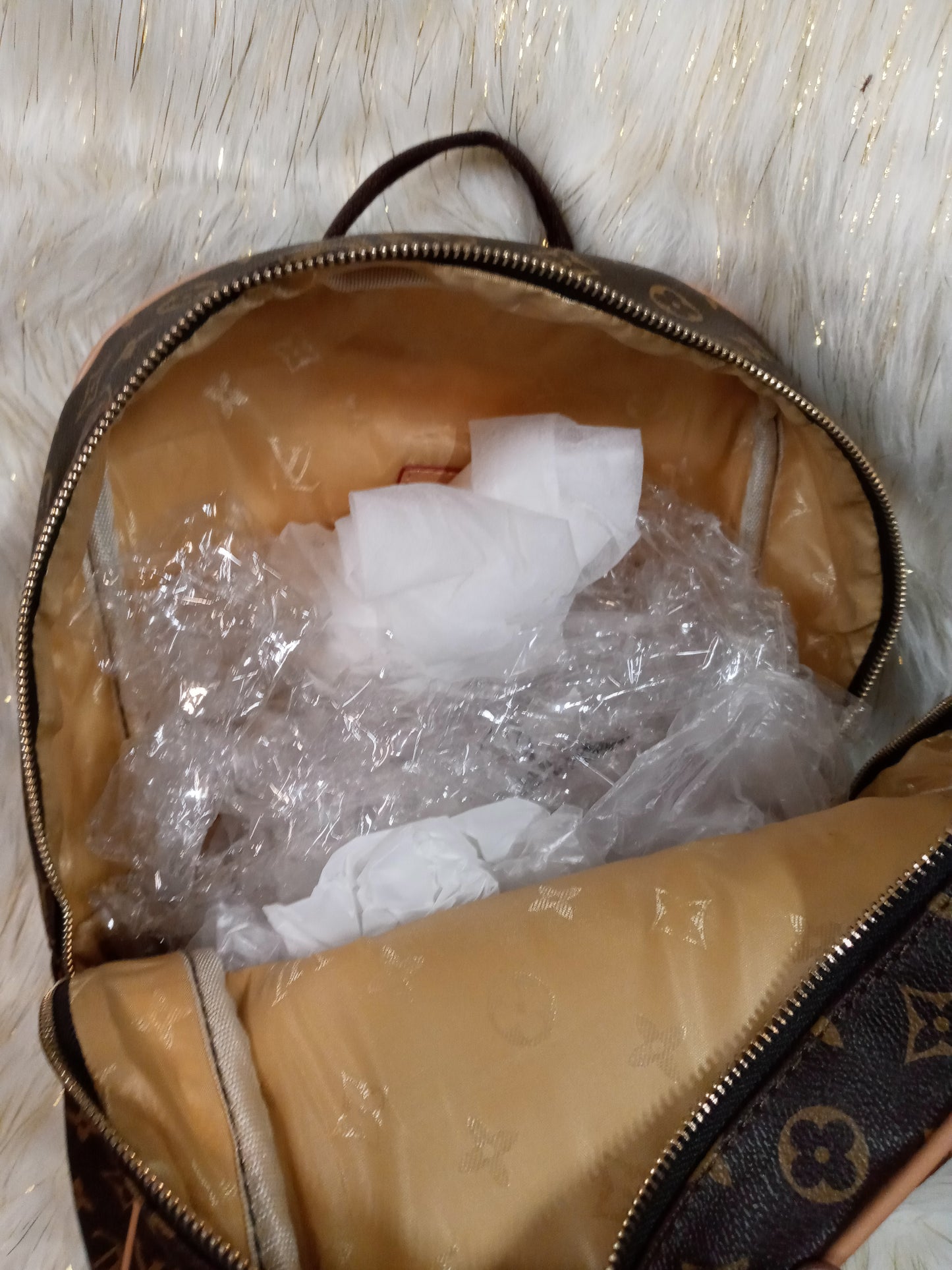 Large Flower Leather Backpack "SOLD OUT"