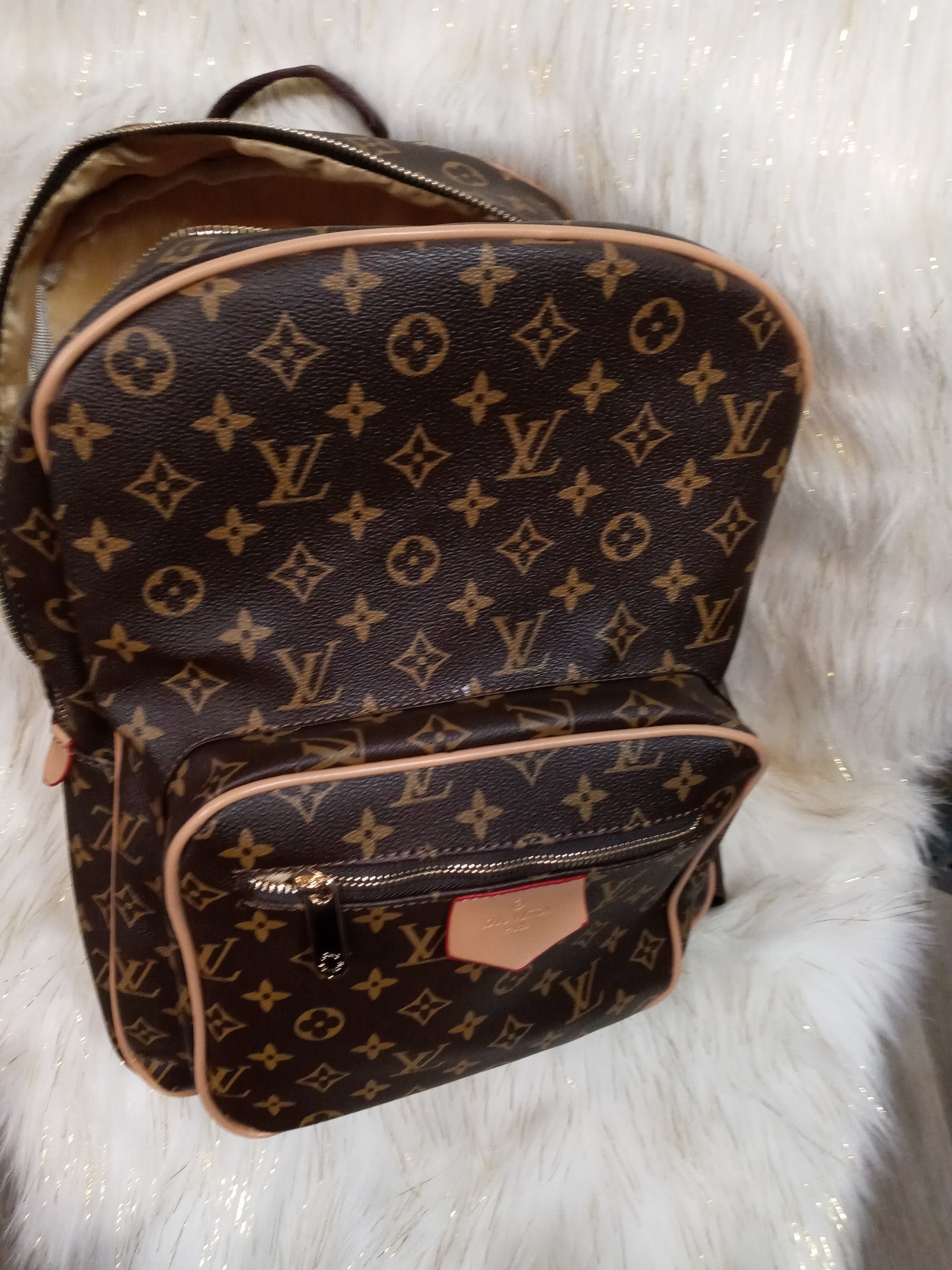 Large Flower Leather Backpack "SOLD OUT"