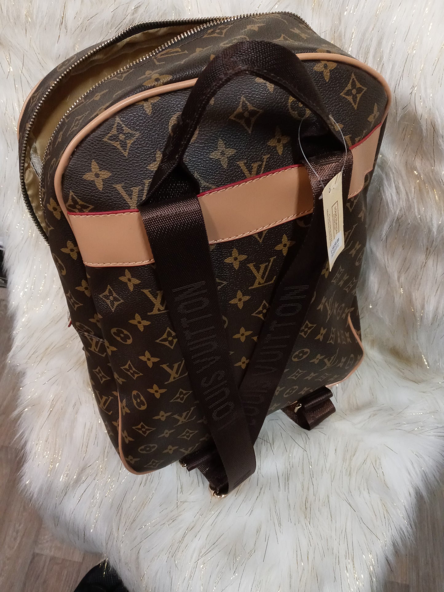 Large Flower Leather Backpack "SOLD OUT"