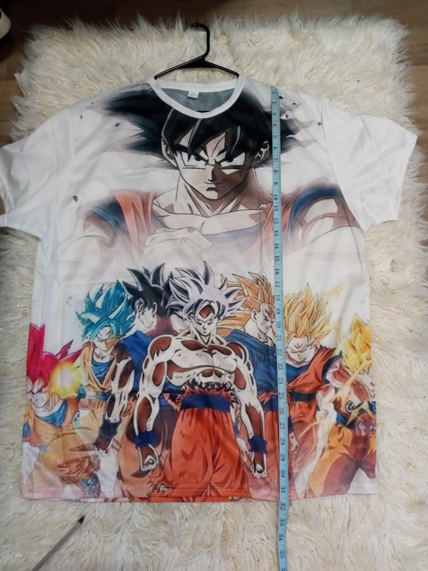 Men Anime Dragon Ball Z 3D Summer Short Sleeves T-Shirt Size 6XL