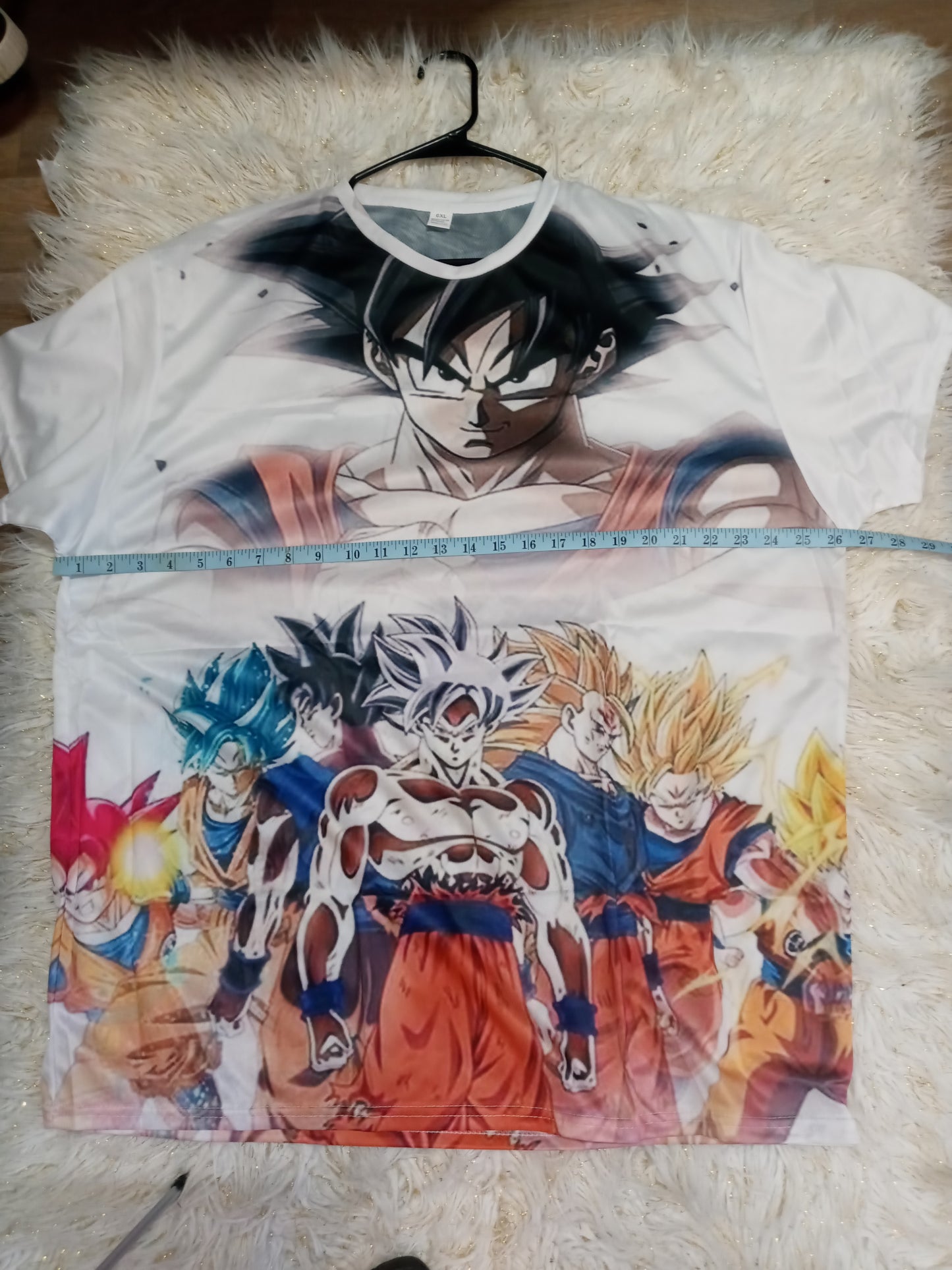 Men Anime Dragon Ball Z 3D Summer Short Sleeves T-Shirt Size 6XL