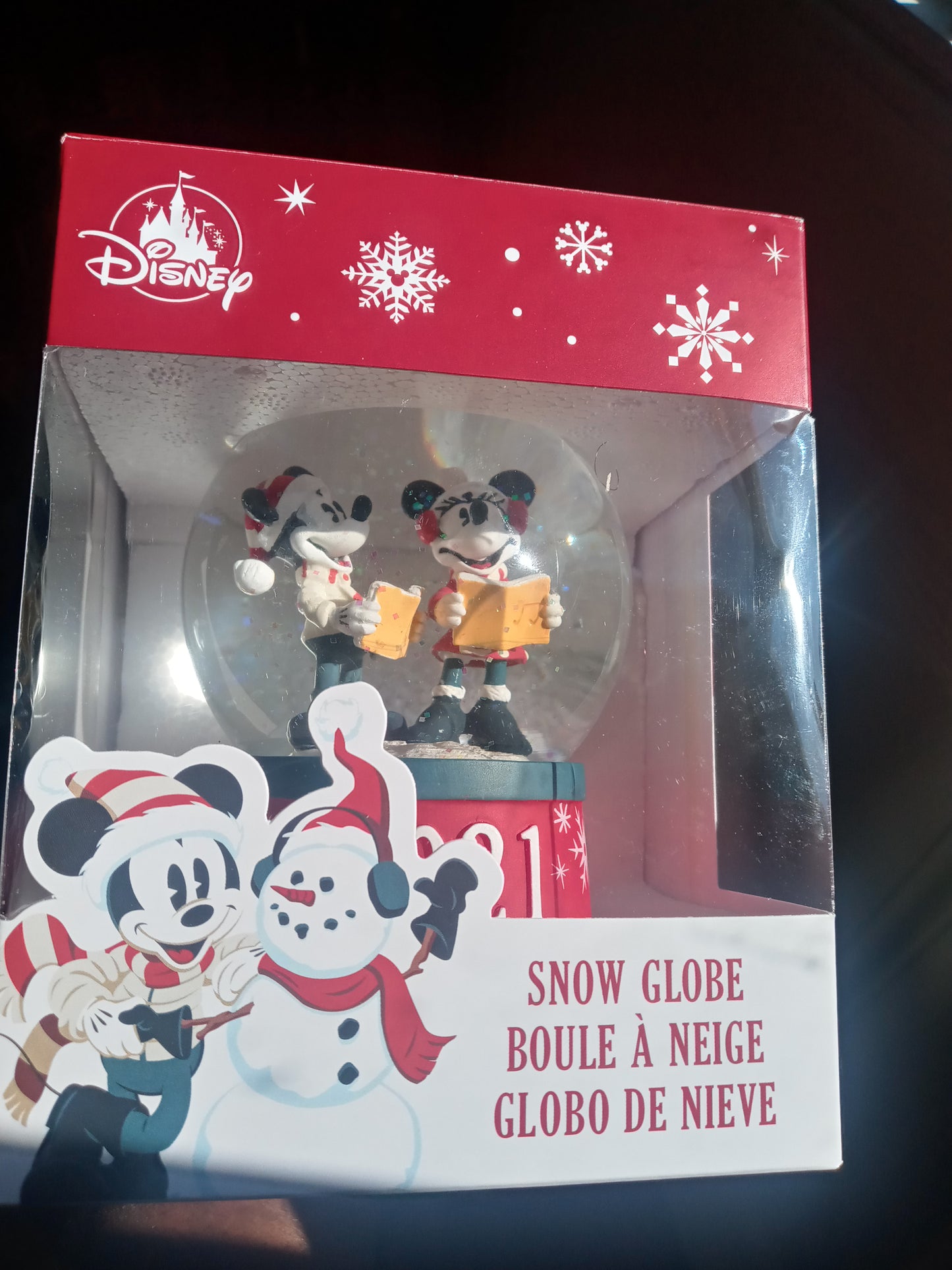 Disney Mickey & Minnie Mouse Snow Globe 2021