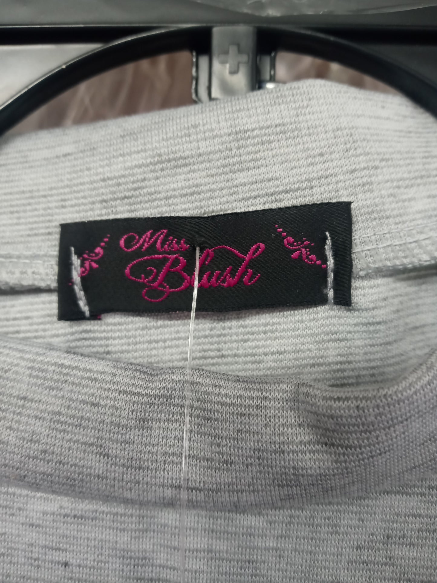 Woman 2 Piece Jogger Set By: Miss Blush Size 14 Color Gray/Blk Logo "Vogue" (SOLD OUT)