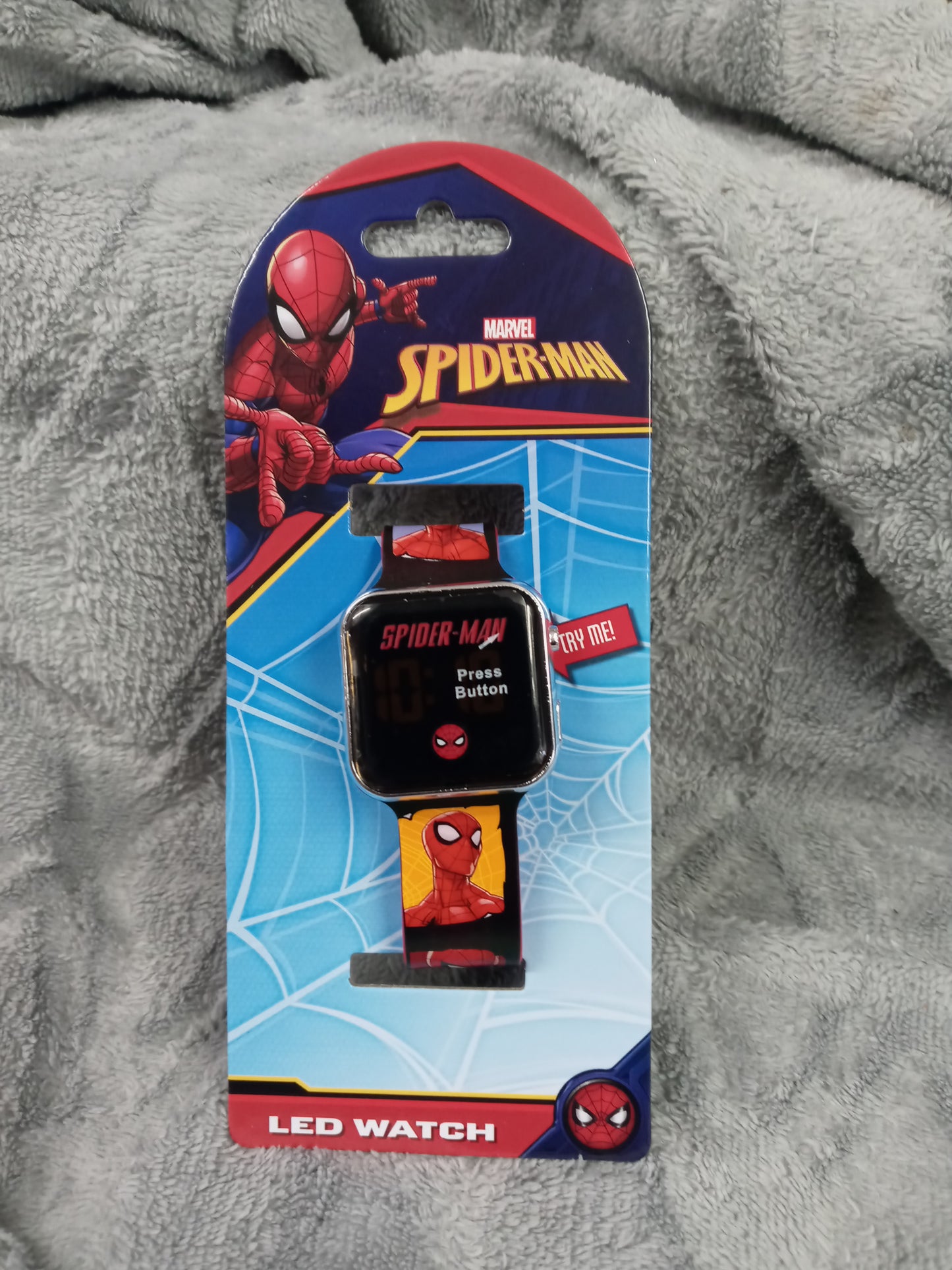 Marvel Spider-Man Square Face LED Watch"New Arrival" Not A Toy