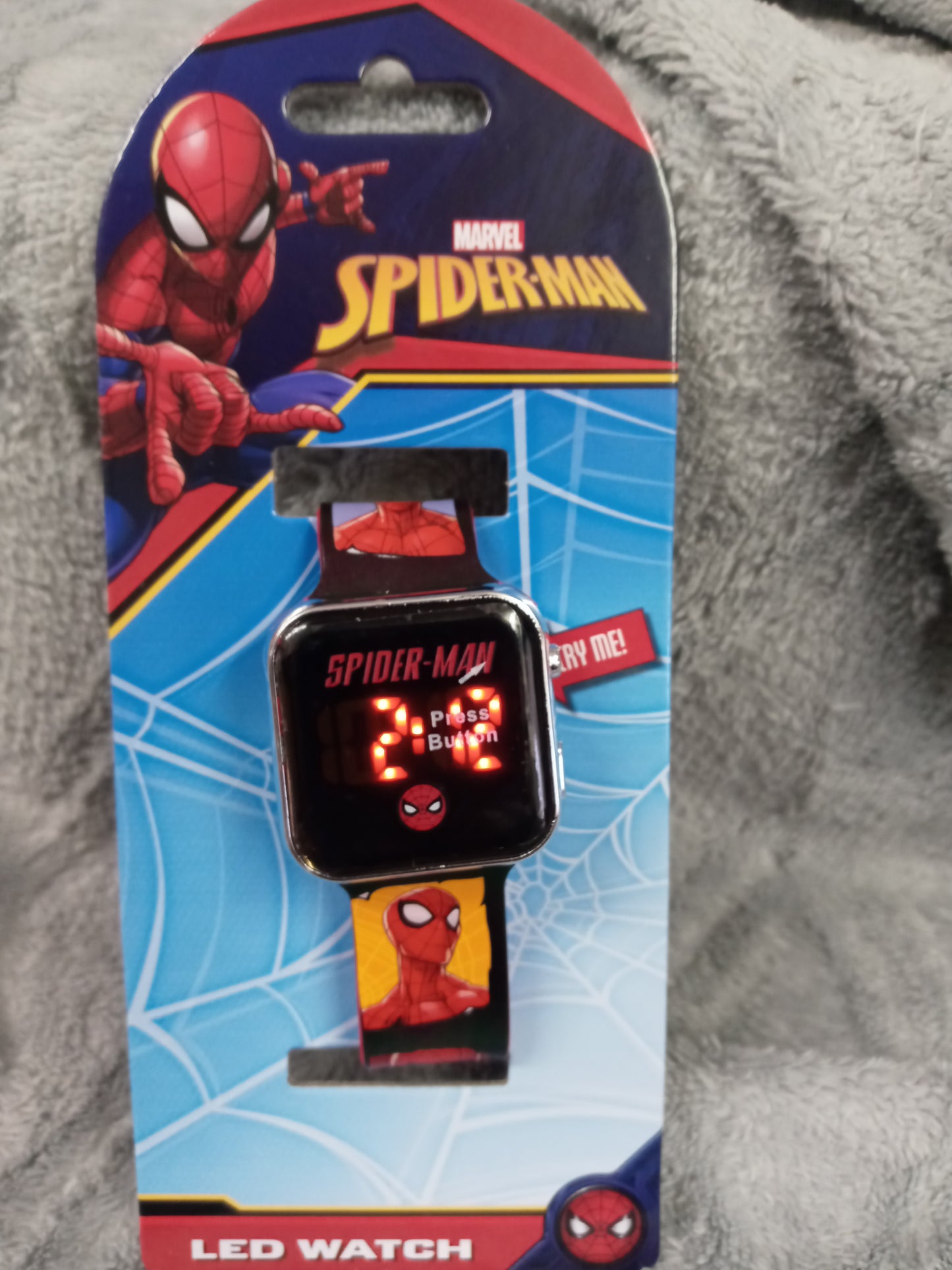 Marvel Spider-Man Square Face LED Watch"New Arrival" Not A Toy