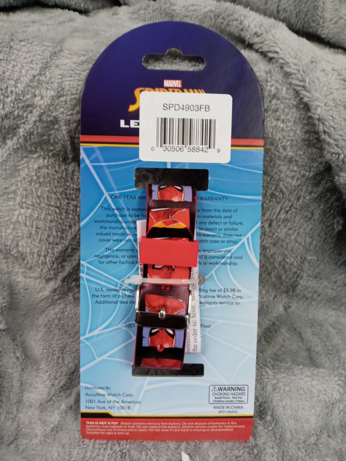 Marvel Spider-Man Square Face LED Watch"New Arrival" Not A Toy