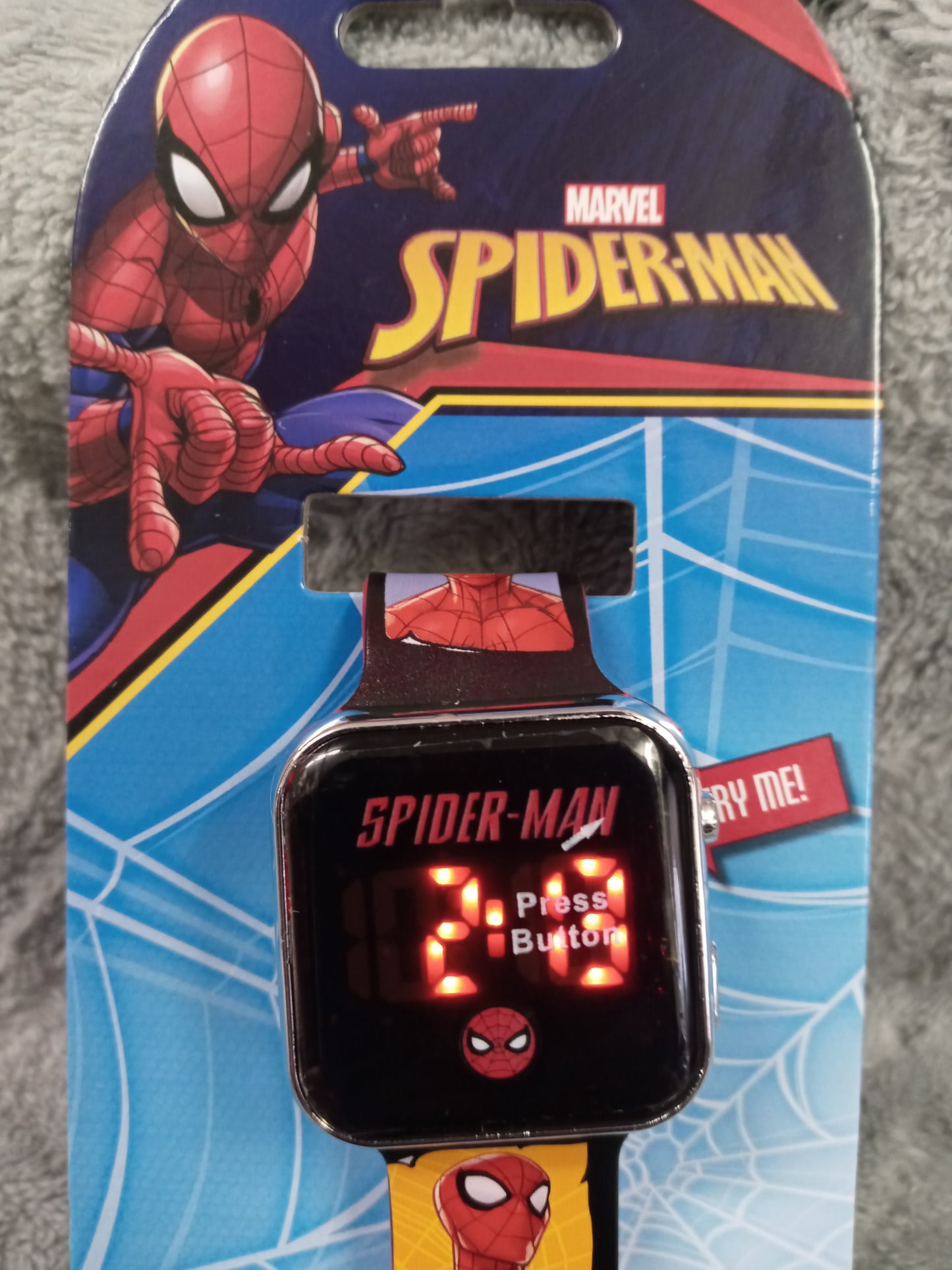 Marvel Spider-Man Square Face LED Watch"New Arrival" Not A Toy