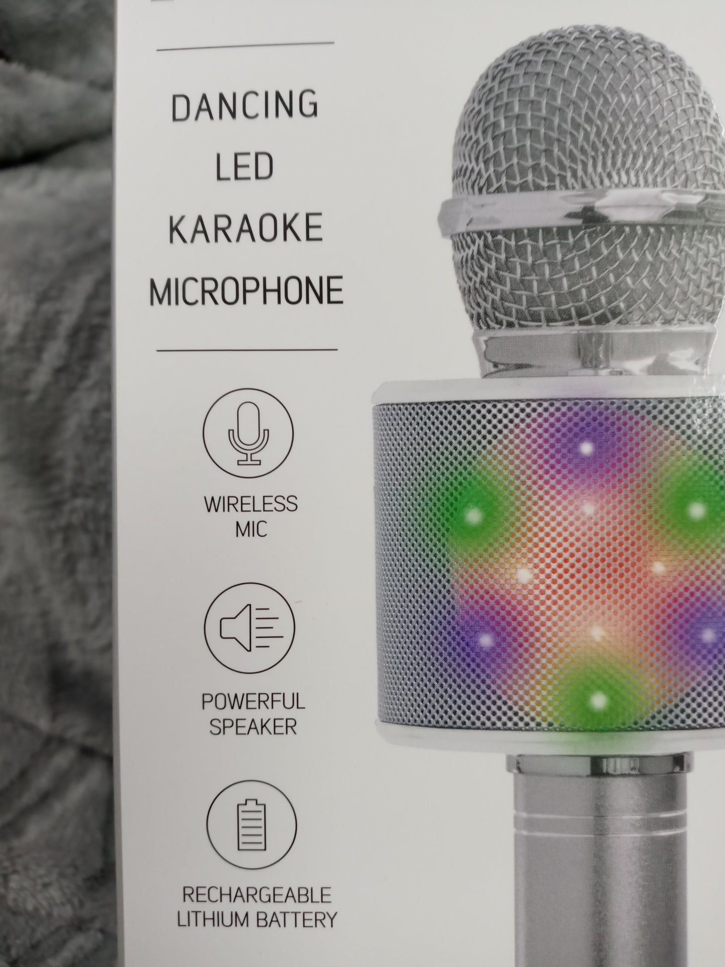 Bluetooth Tech Solutionn Dancing LED Karake Microphone Wireless"New Arrival"