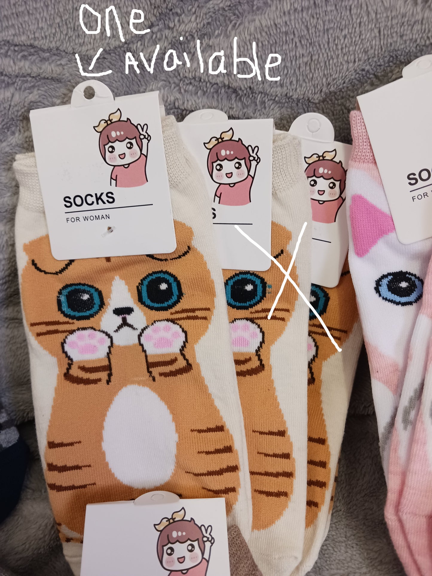 Woman Cat lover Socks "New Arrival"