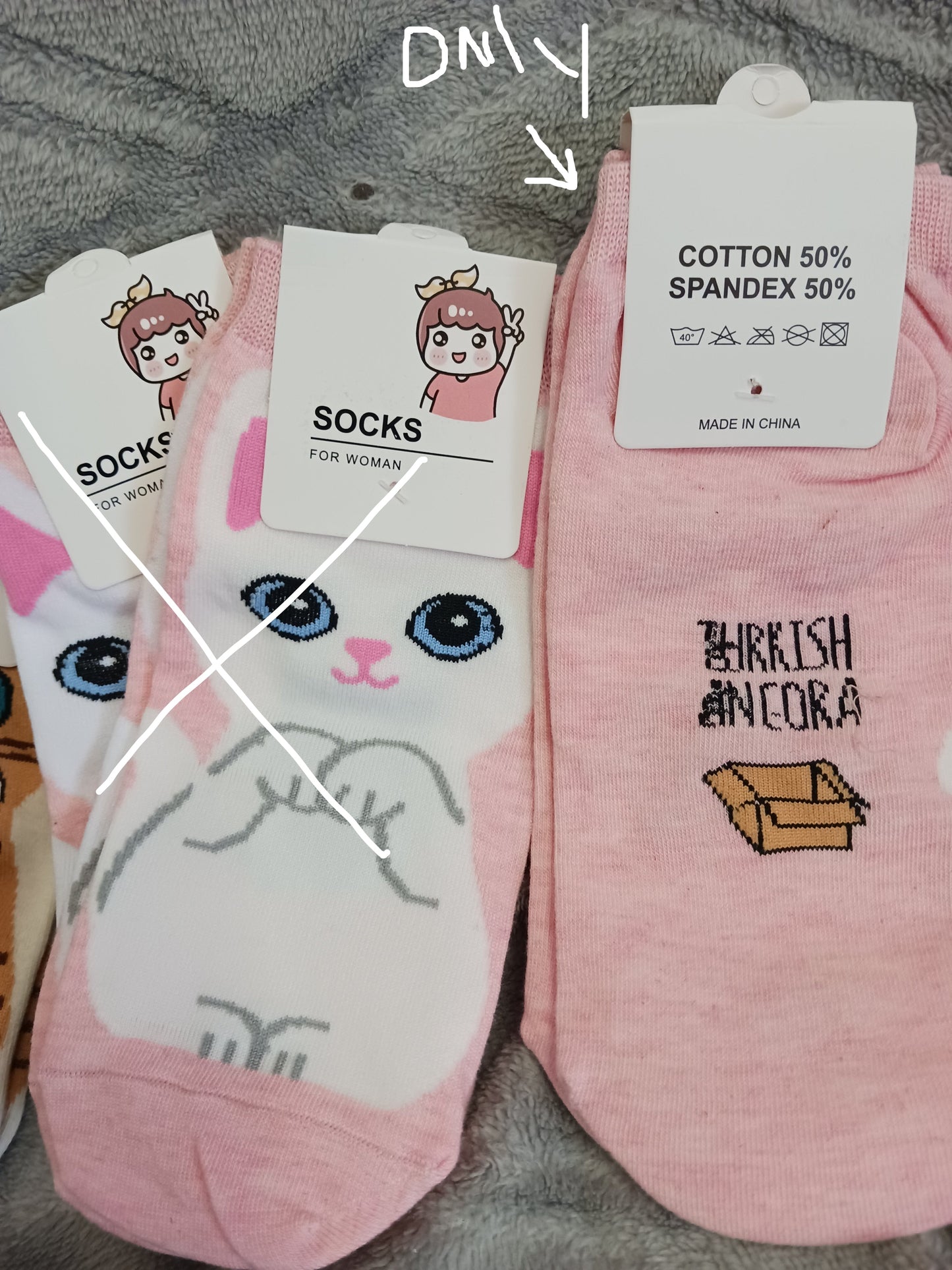 Woman Cat lover Socks "New Arrival"