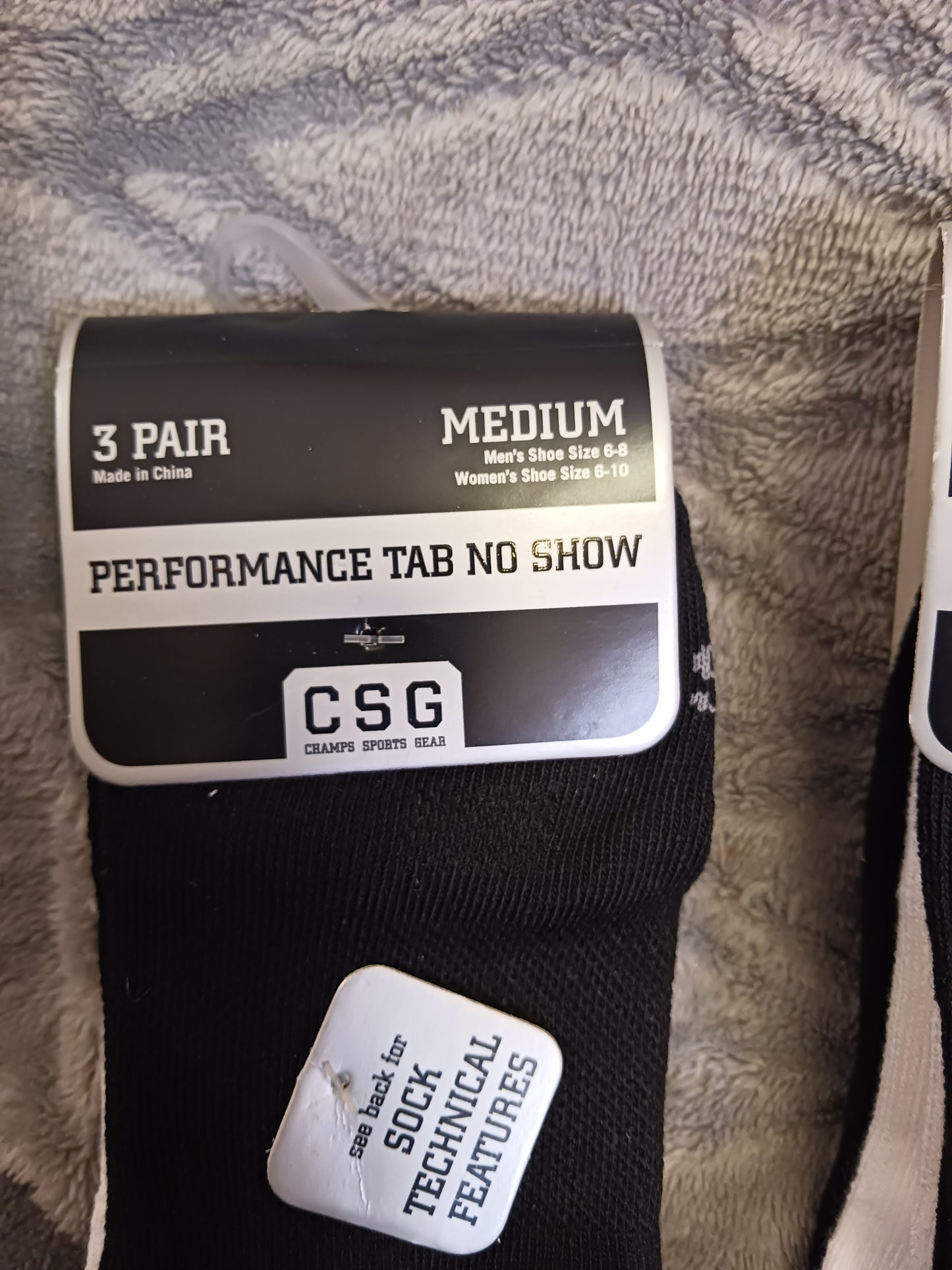 Men Performance Tab No Show Socks 3 Pair Pack, Size 9-11 "Great Father's Day Gift "SOLD OUT