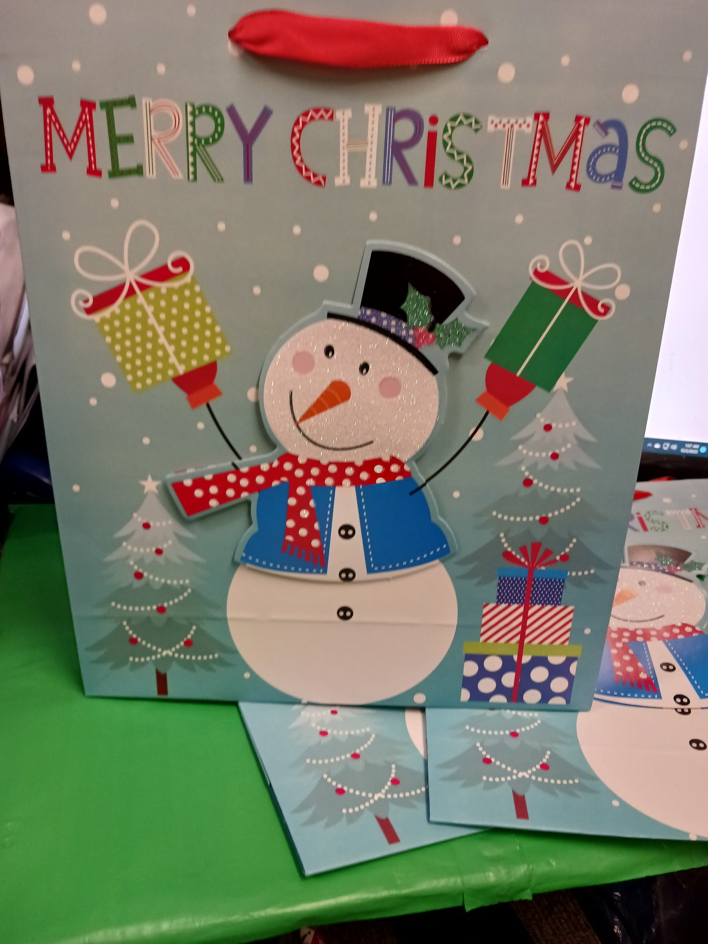 Christmas Gift Bags 3-D Style "New Arrival" Just In 6.00ea. OR 2 For $10.00