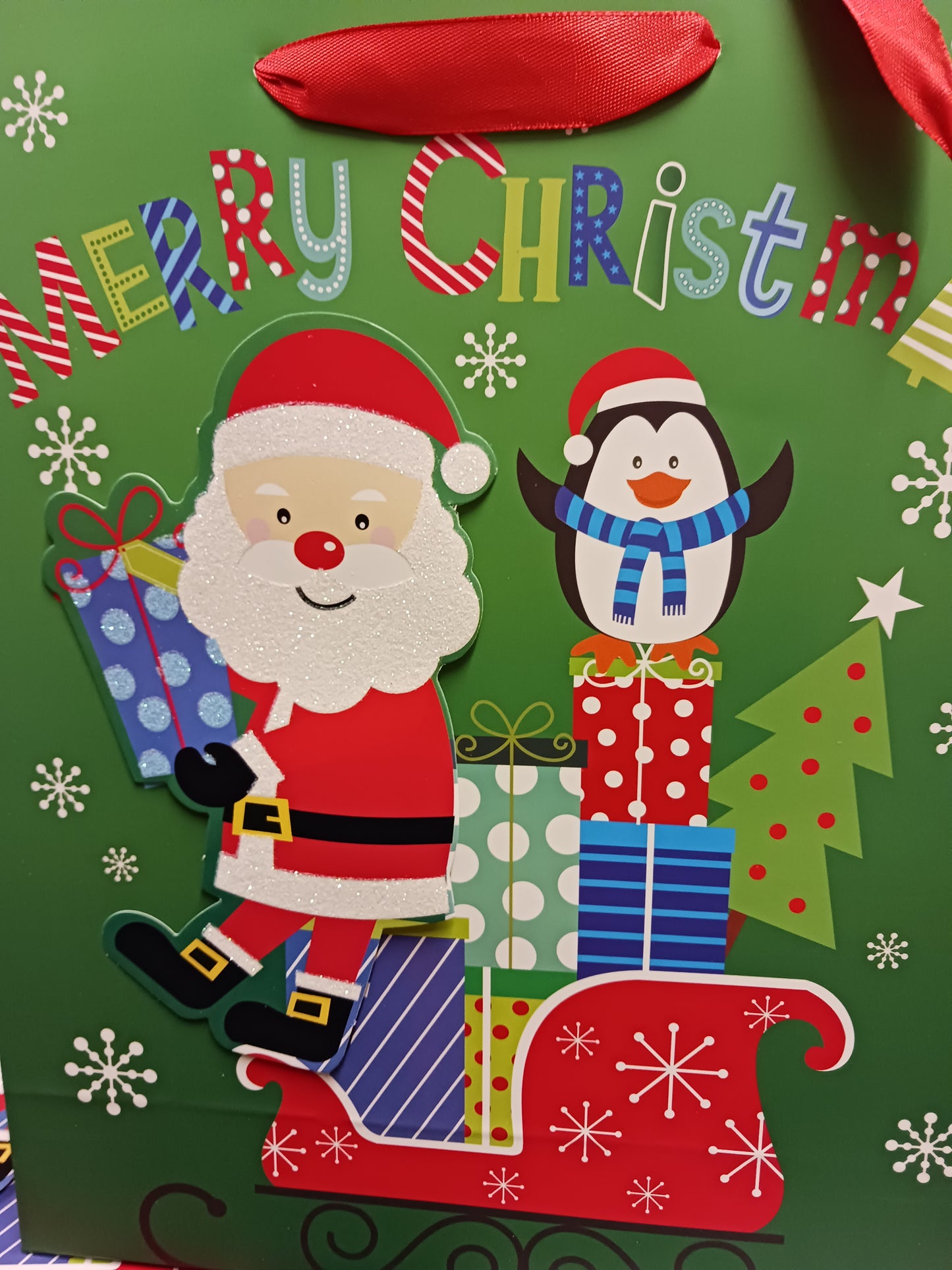 Christmas Gift Bags 3-D Style "New Arrival" Just In 6.00ea. OR 2 For $10.00