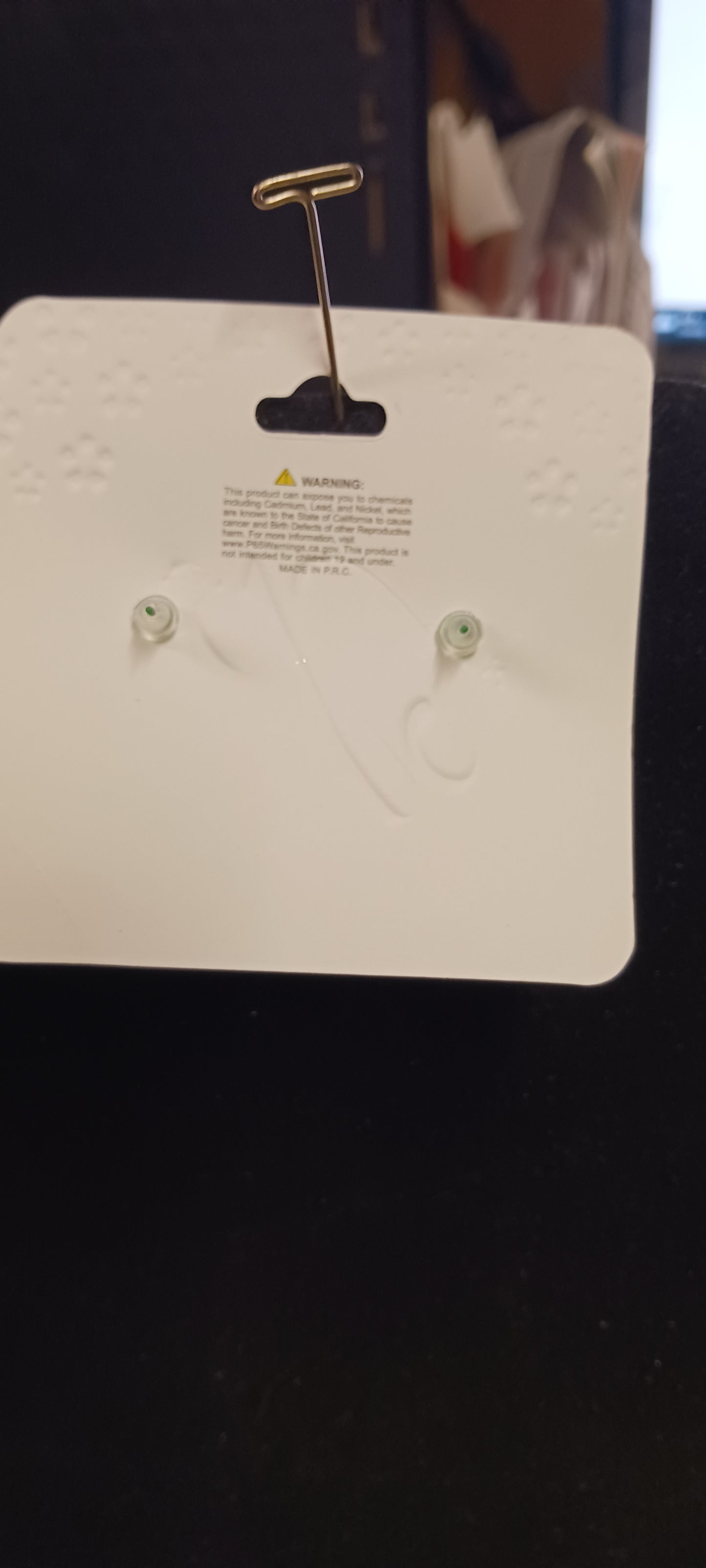 Girls Fashion Post Back Earrings Color Green "New Arrival" Just In Time For Easter