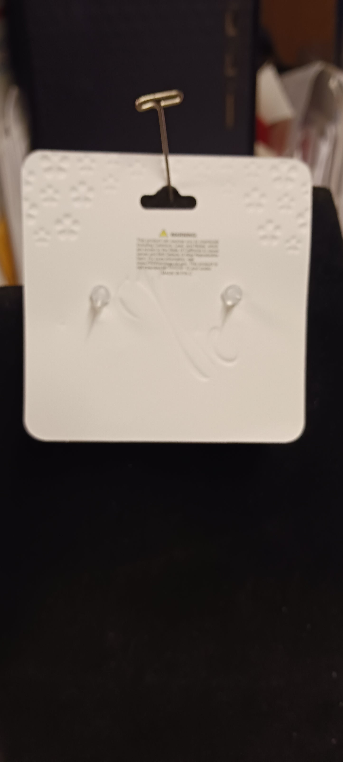 Girls Fashion Post Back Earrings Color White "New Arrival" Just In Time For Easter