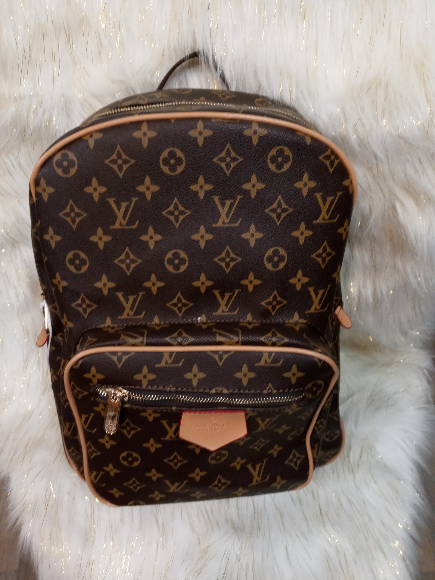 Large Flower Leather Backpack "SOLD OUT"