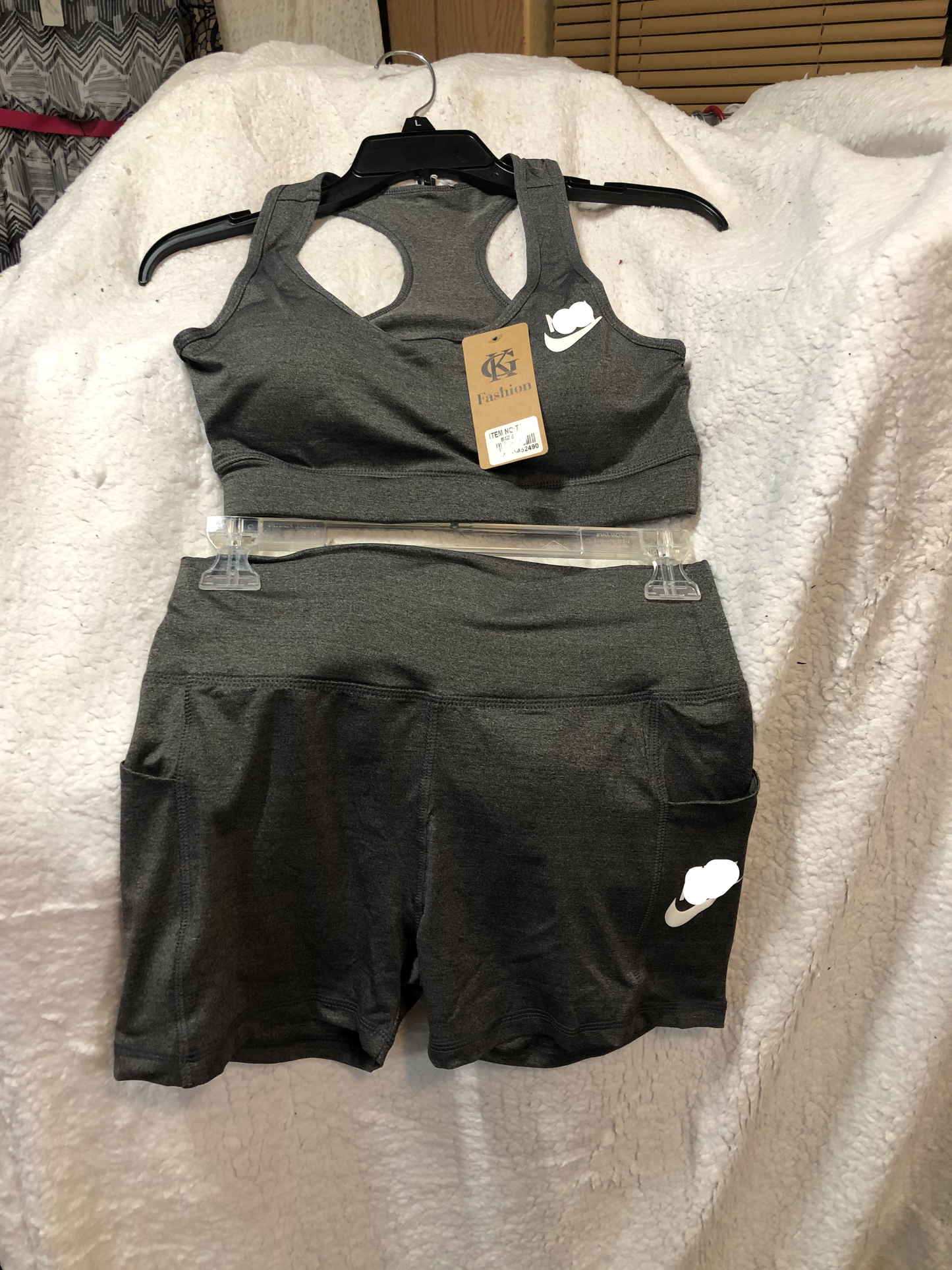 2-Pc. Sports Bra & Short Set