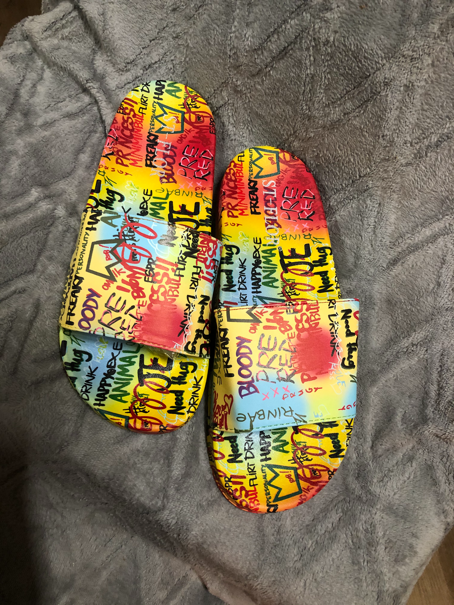Graffiti Slides Size 8 & 9 (SALE)