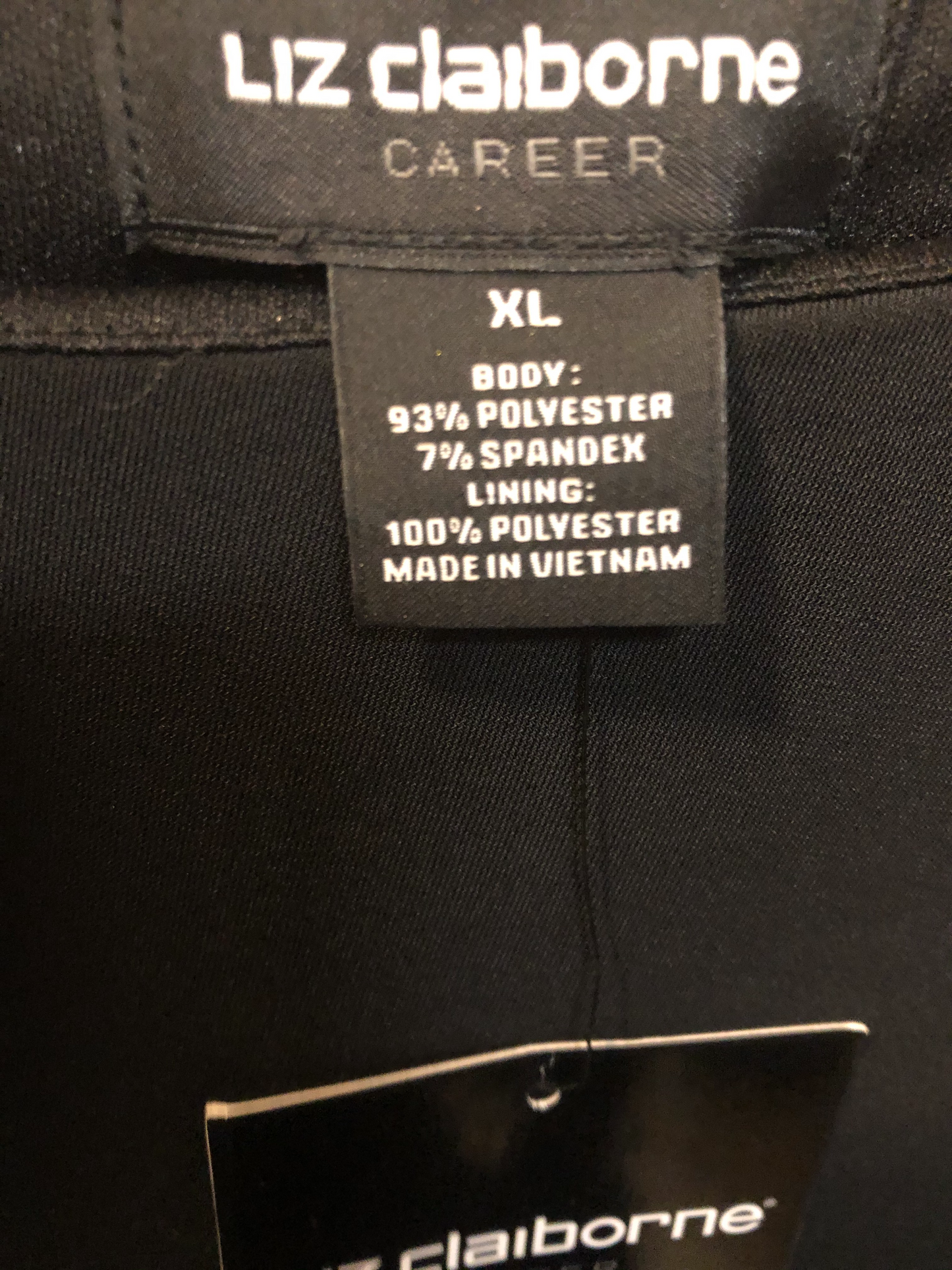 Liz Caiborne Career black dress Size XL "Fall Collection"